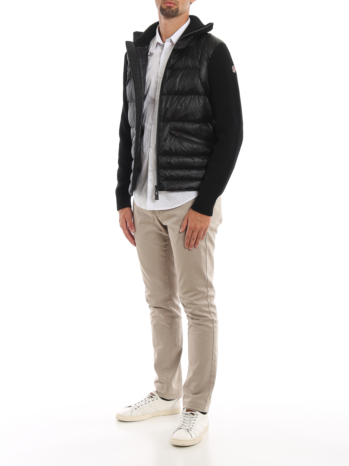 Moncler Grenoble - Padded front wool 
