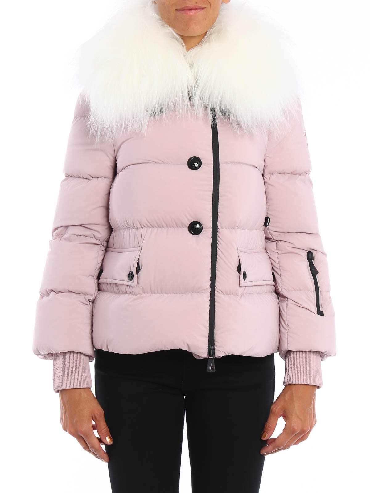 Padded jackets Moncler Grenoble - Rumier fur detailed padded 