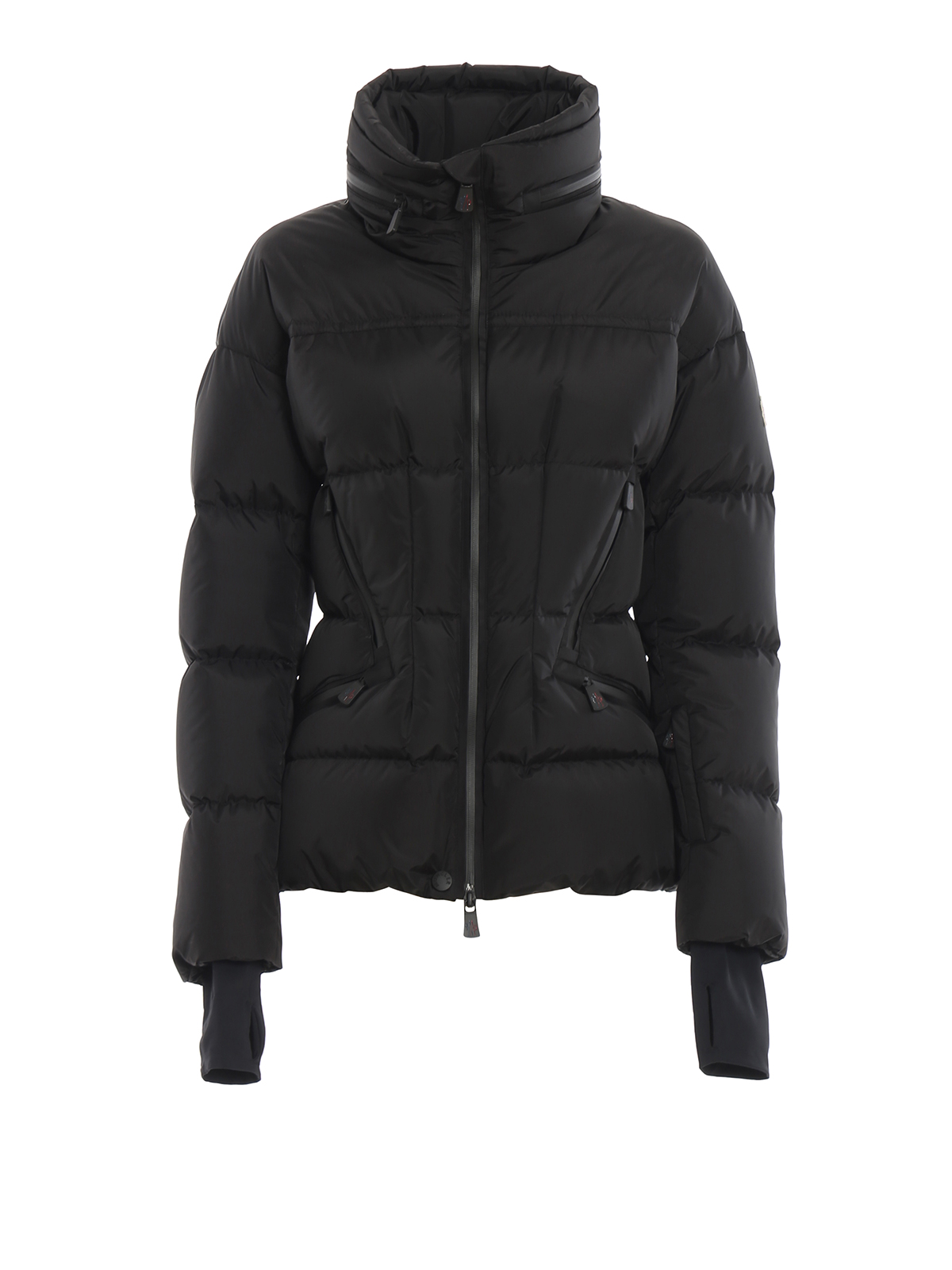 Padded jackets Moncler Grenoble - Dixence black nylon puffer jacket ...