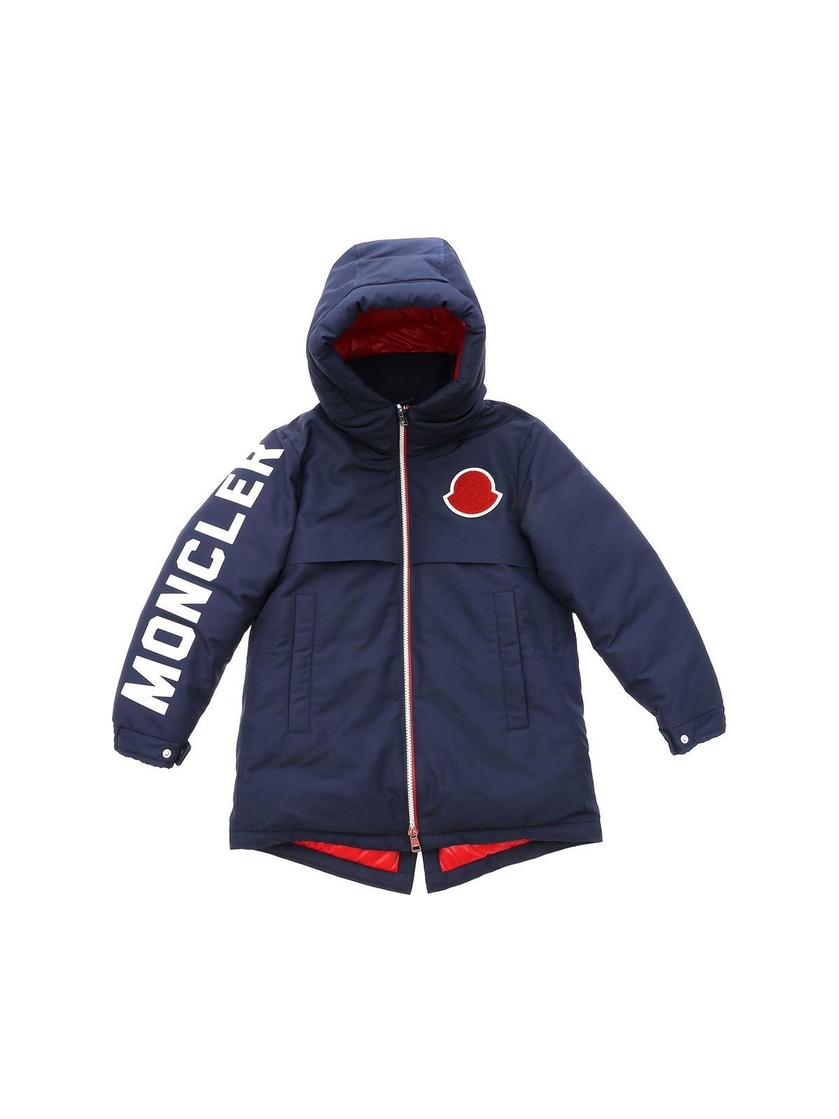 moncler gilet red white blue