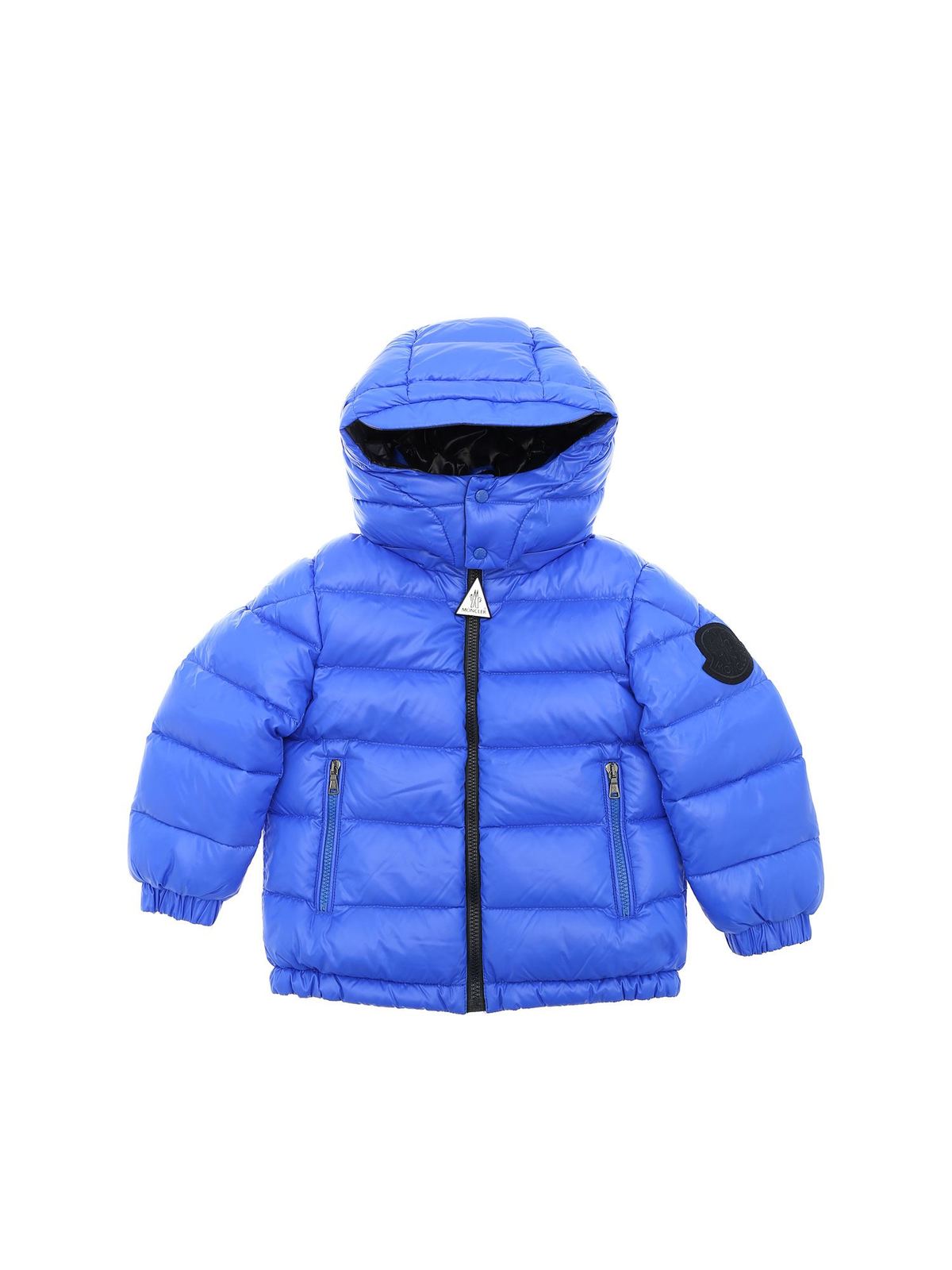 Padded coats Moncler Jr - Dieppe down jacket in electric blue ...