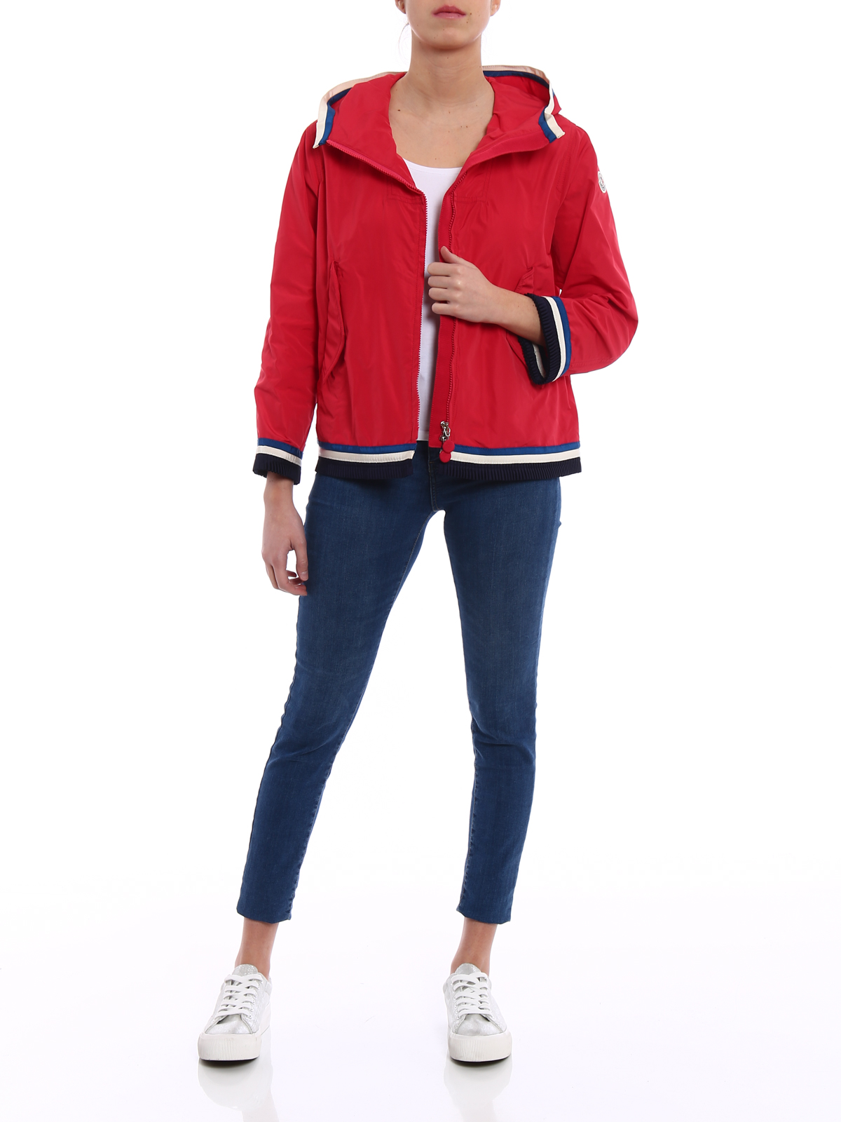 moncler red windbreaker