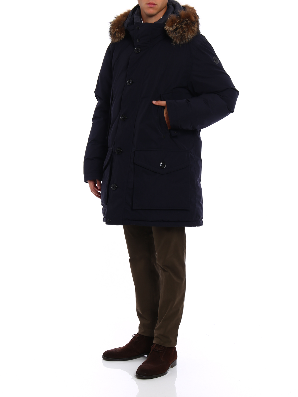 Moncler - River blue padded coat 