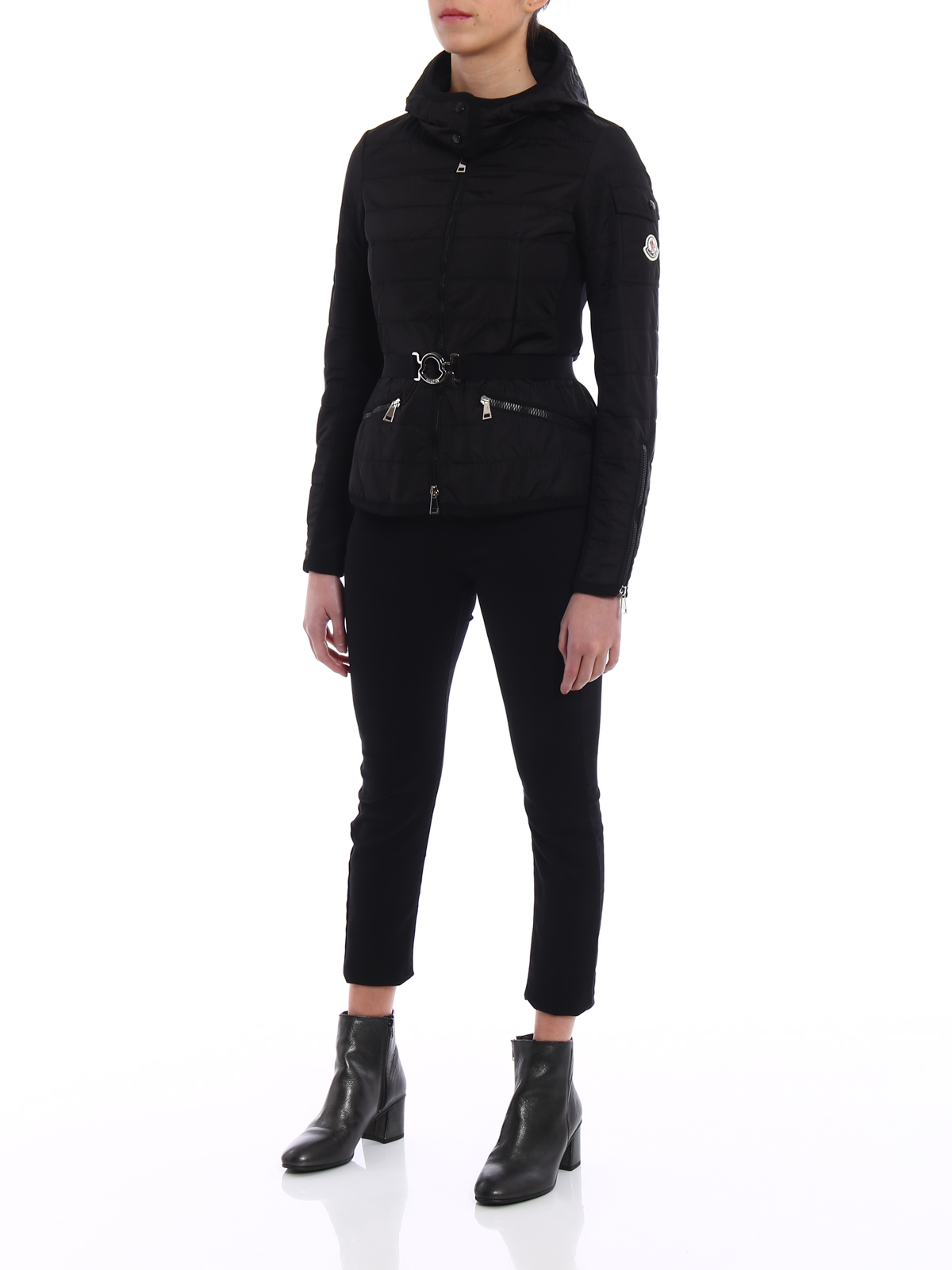 Andradite fitted puffer crop jacket 