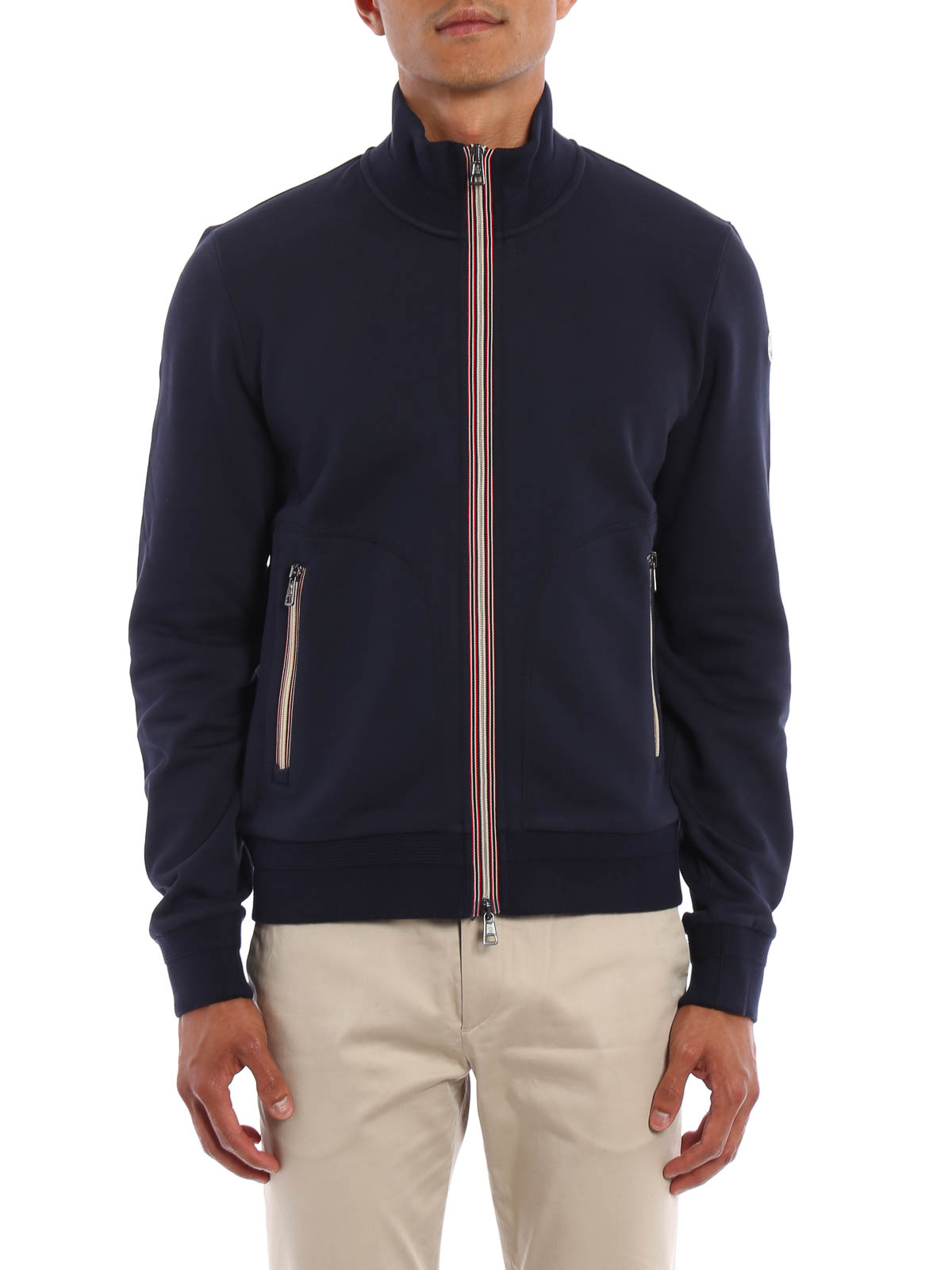 cotton zip sweatshirt