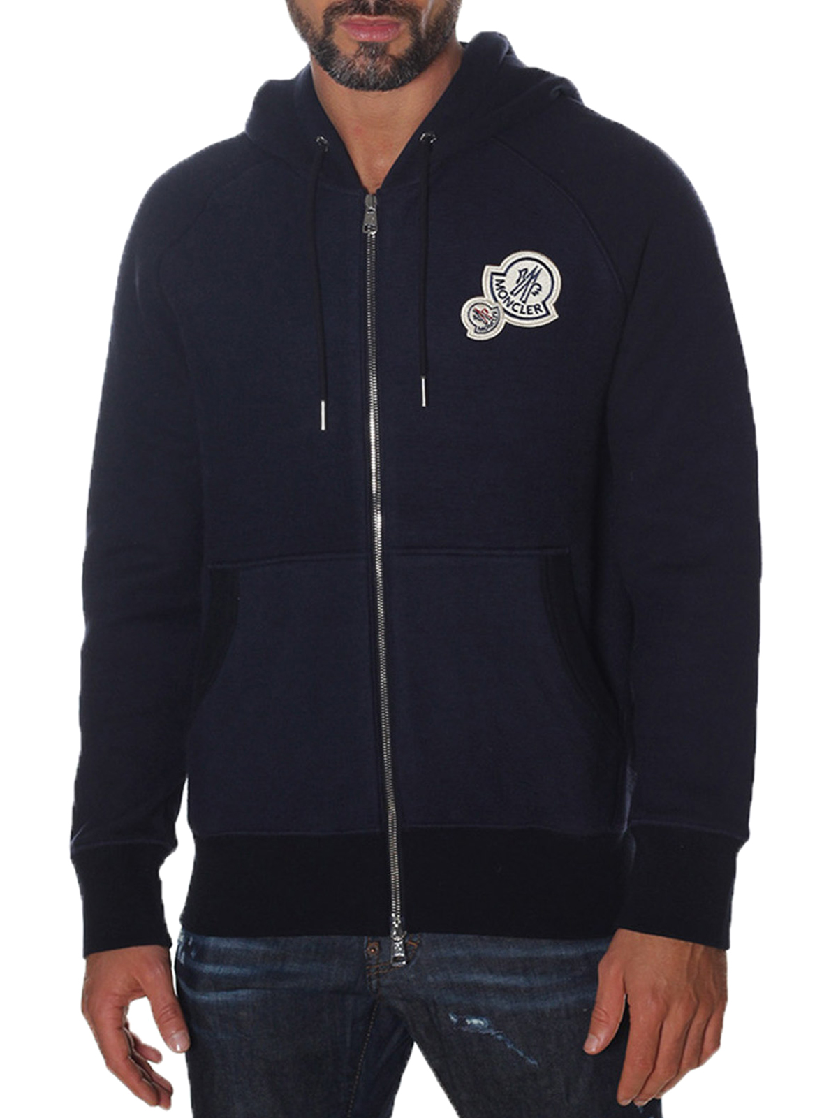 Sweatshirts & Sweaters Moncler - Double logo cotton hoodie 