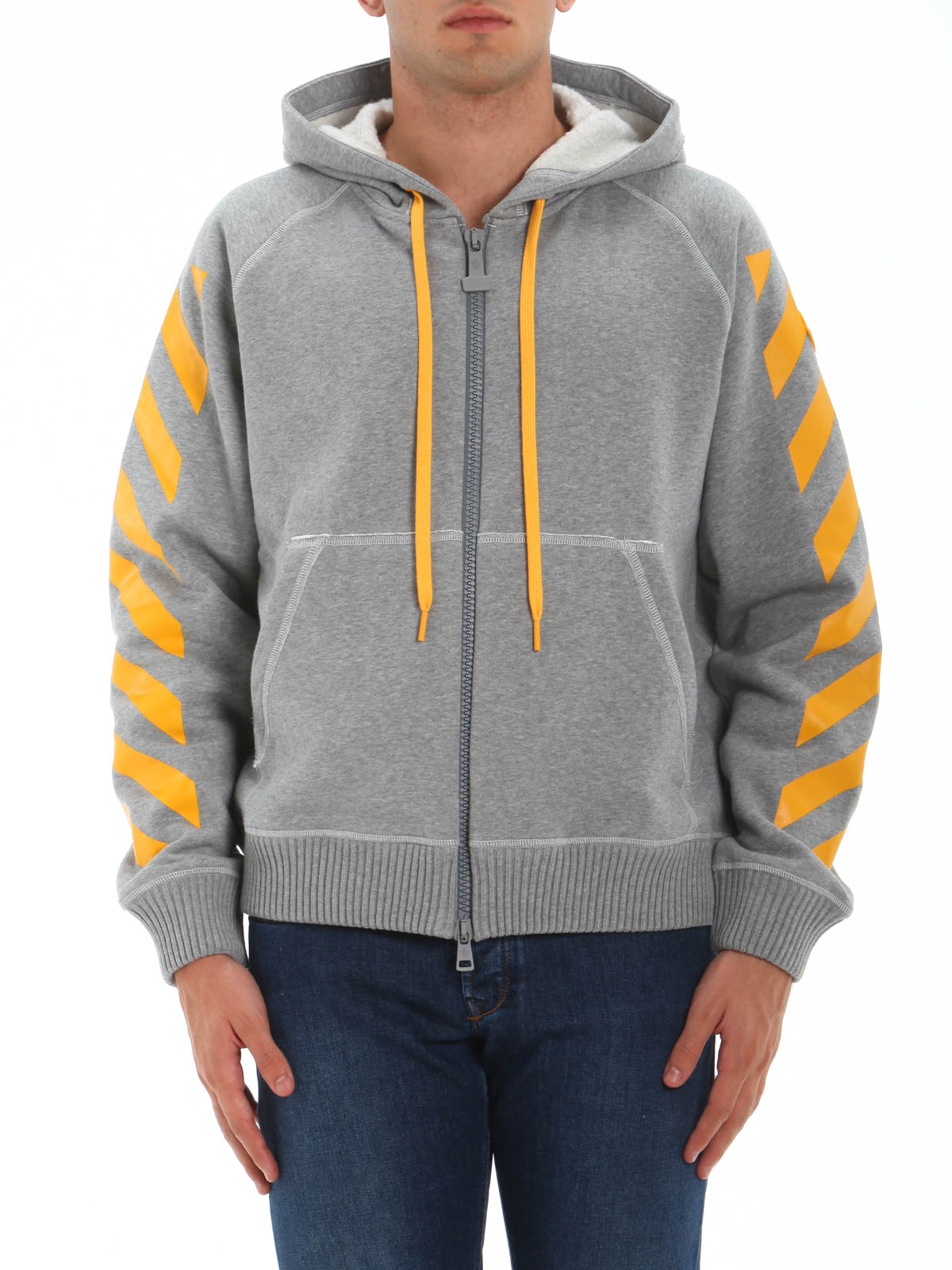 スウェット＆セーター Moncler - Off-01 printed cotton fleece hoodie 