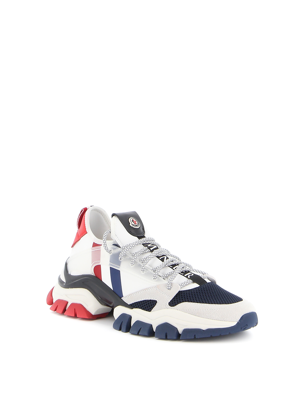 Trainers Moncler - Trevor leather and tech fabric sneakers ...