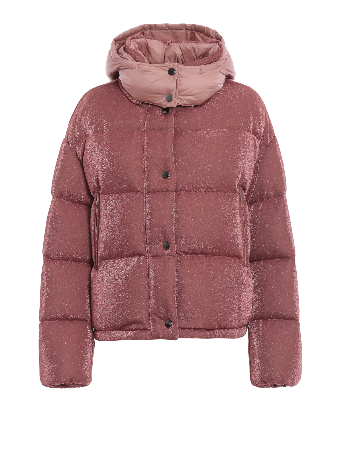 Padded jackets Moncler - Caille glossy pink puffer jacket