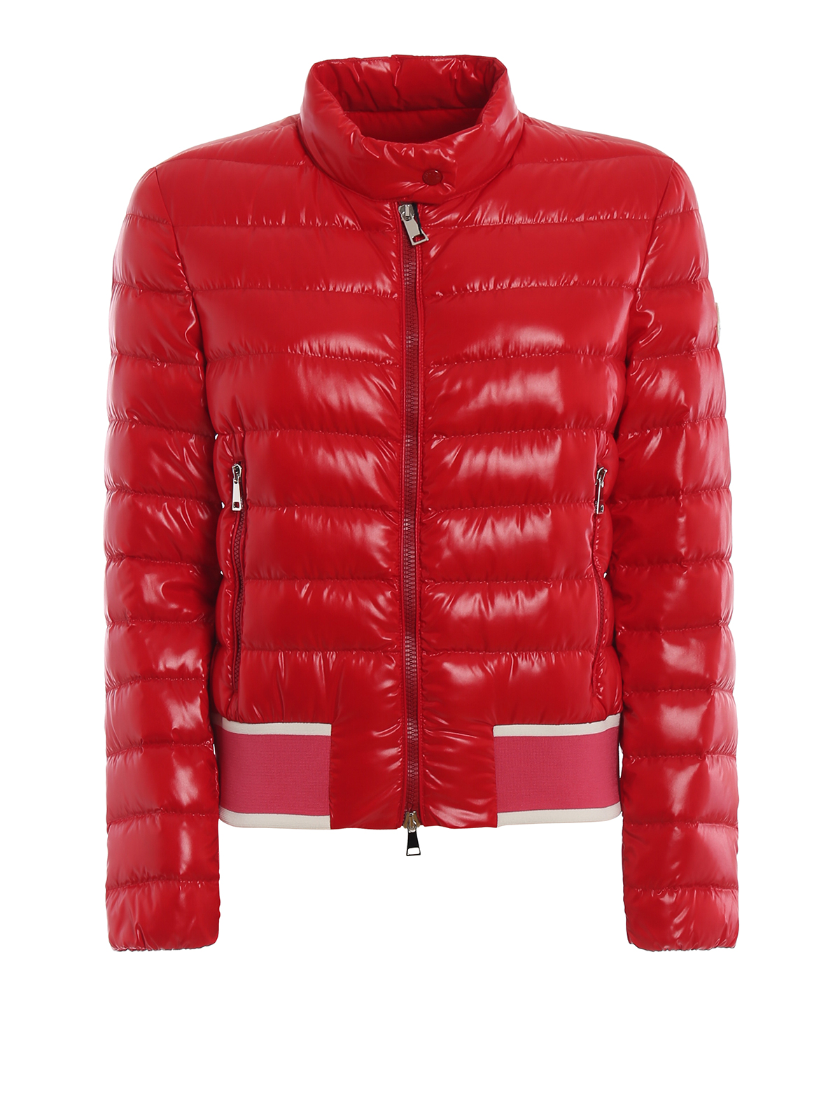 Padded jackets Moncler - Erevan glossy nylon puffer jacket ...