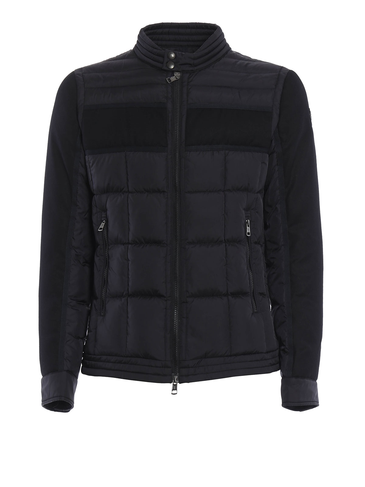 Padded jackets Moncler - Gard wool panelled padded jacket ...