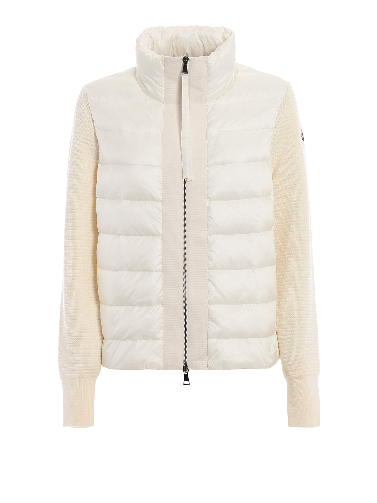 Moncler - Knit wool sleeved puffer jacket - padded jackets ...