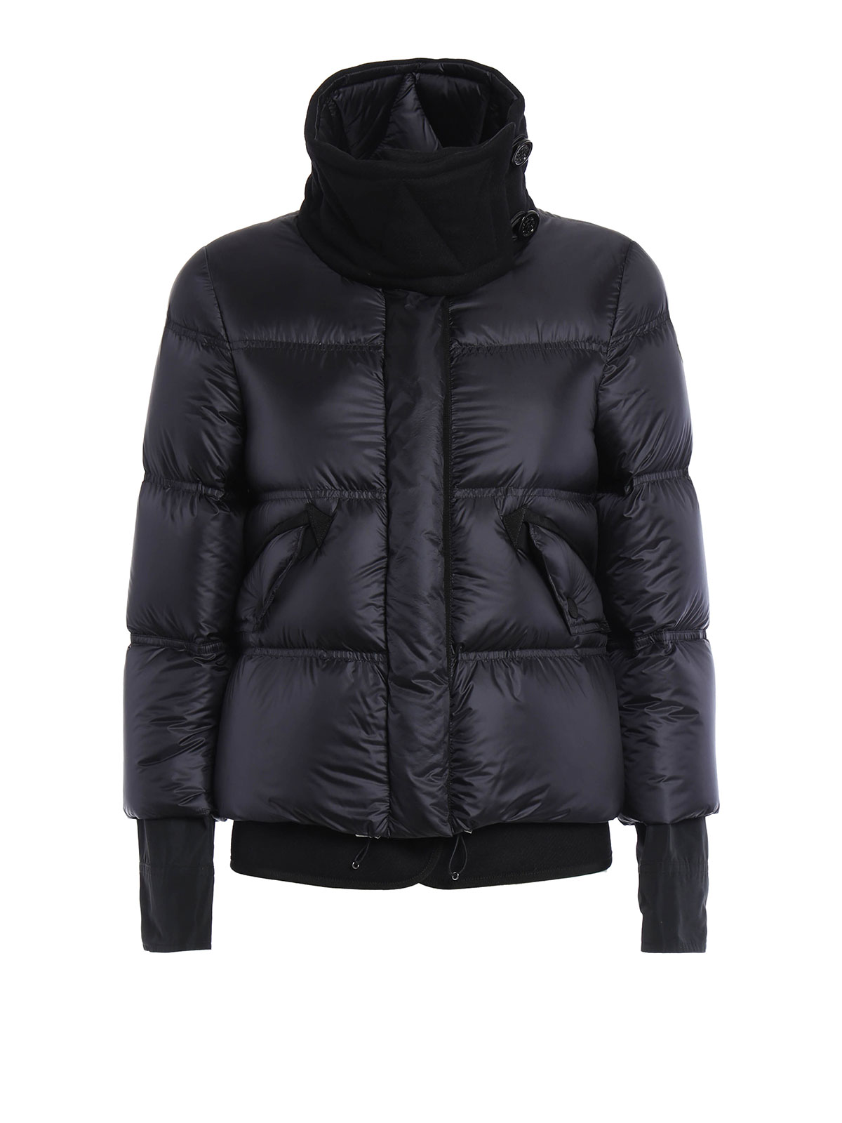 Moncler - Lucie wool collar padded jacket - padded jackets ...