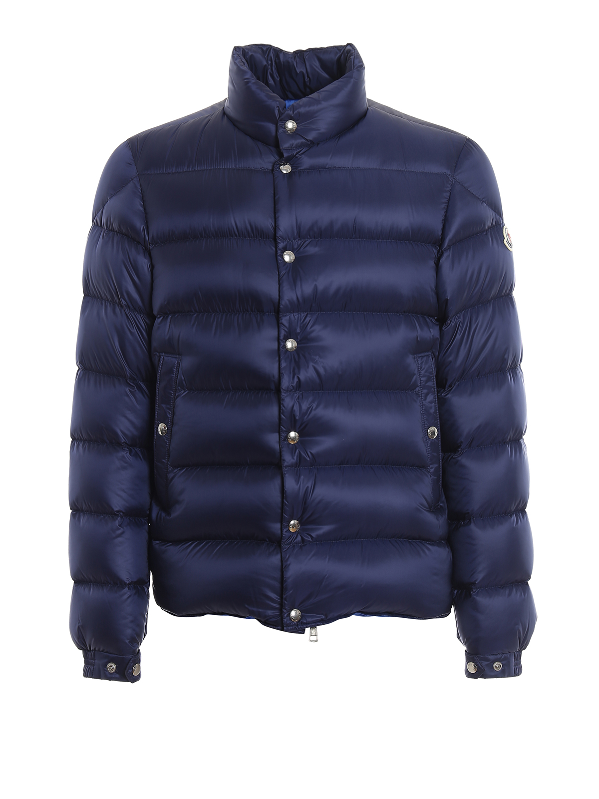Moncler Piriac Blue Quilted Puffer Jacket | ModeSens