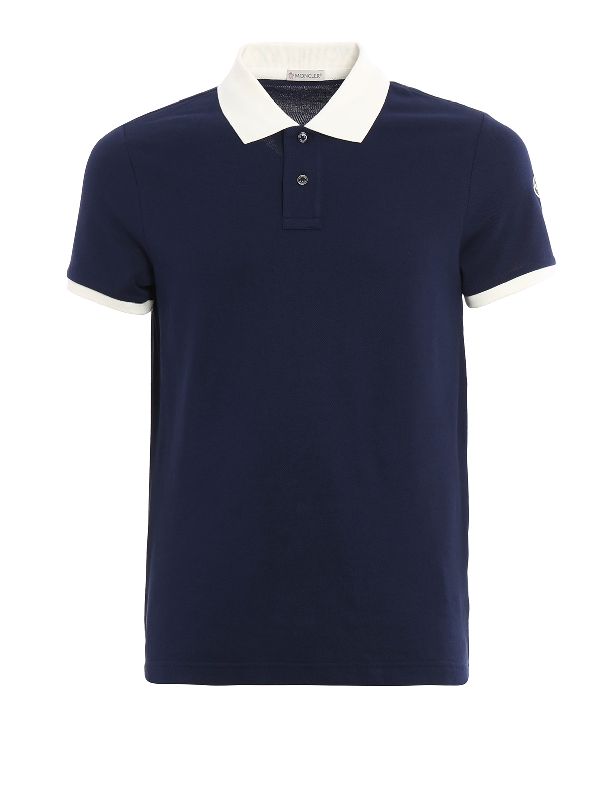 Polo shirts Moncler - Cotton white collar polo shirt - C1091830985084556783