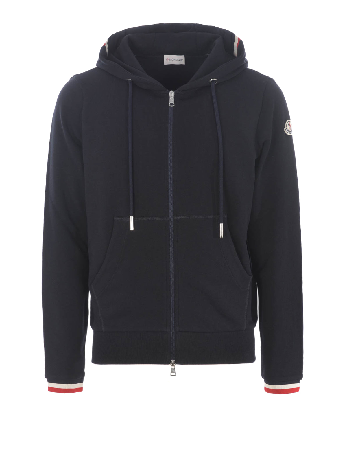 Sweatshirts & Sweaters Moncler - Tricolour cuff hooded sweat 