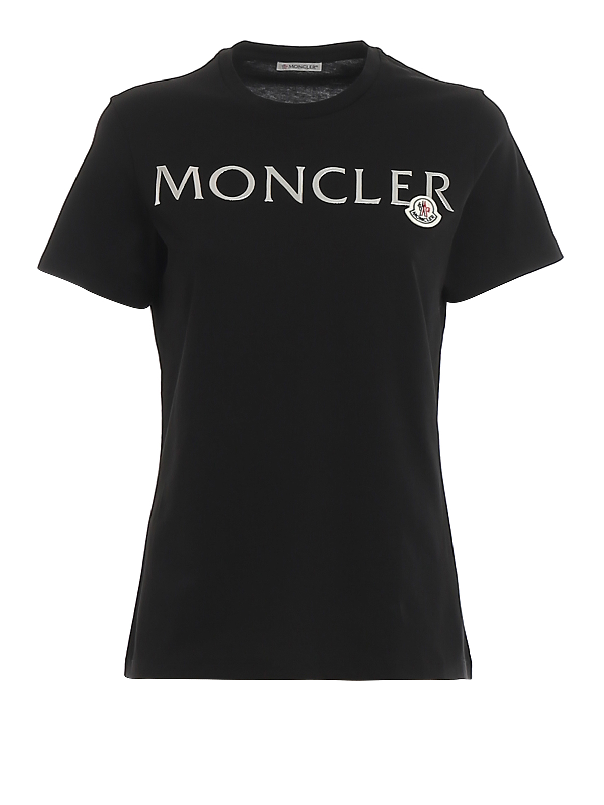 Moncler - Relief logo lettering print T-shirt - t-shirts - 8C71510V8094999