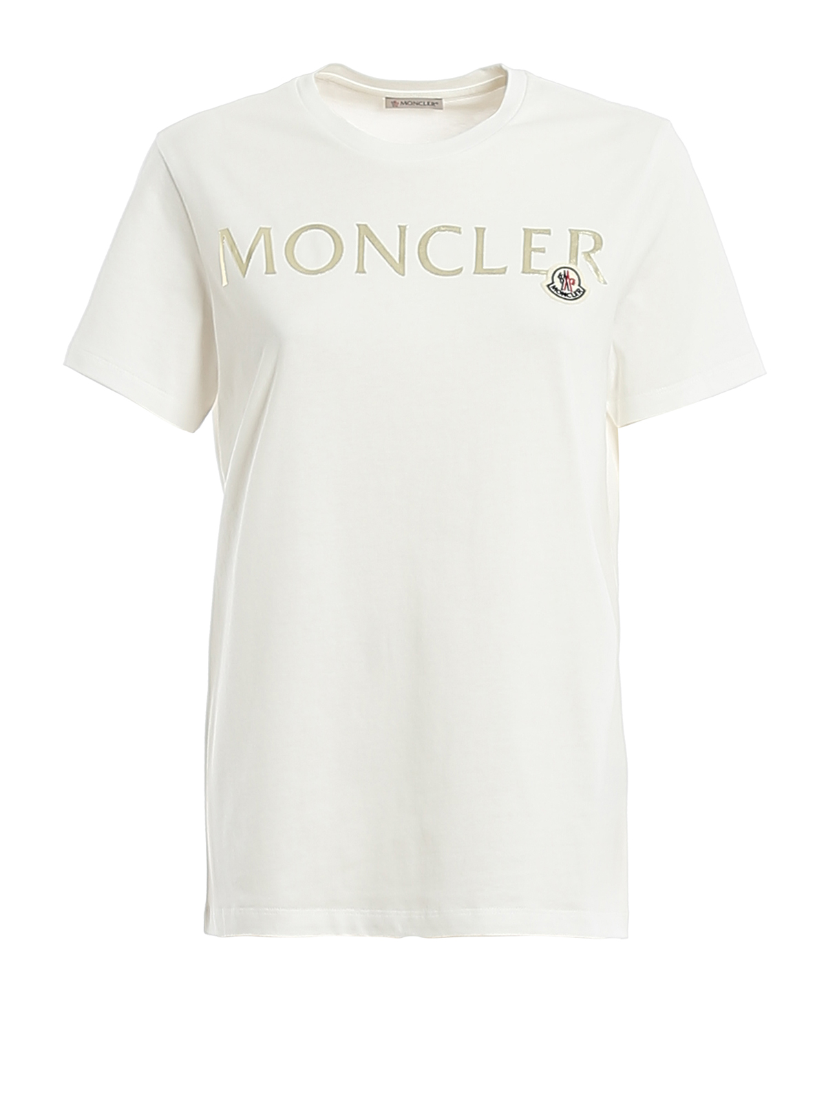 T-shirts Moncler - Relief logo lettering print T-shirt - 8C71510V8094033