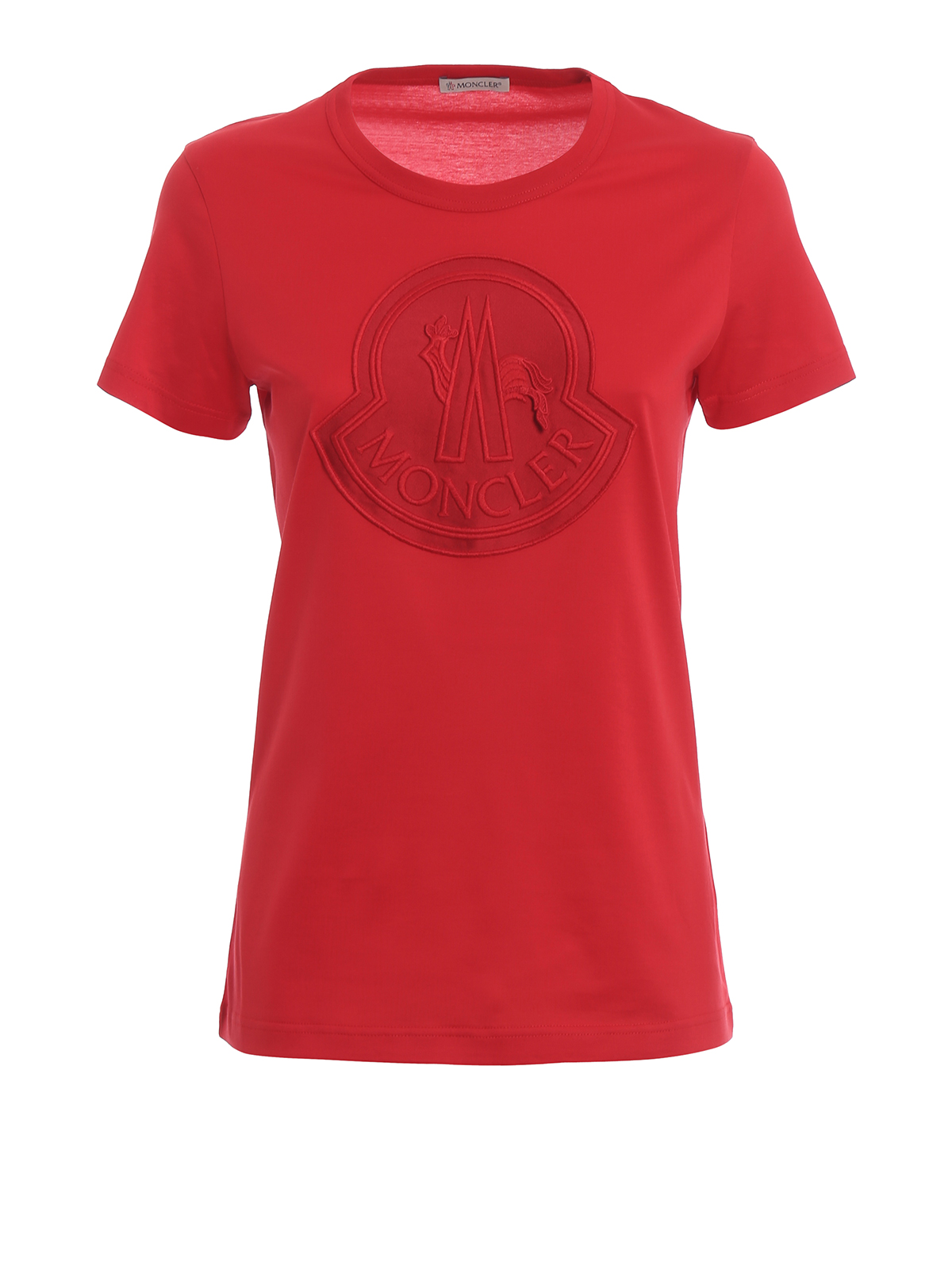 moncler t shirt red logo