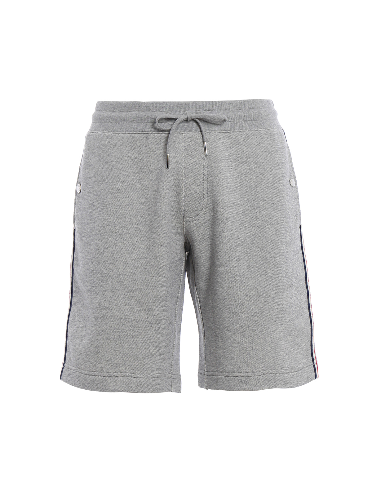 Moncler - Light grey short track pants - tracksuit bottoms ...