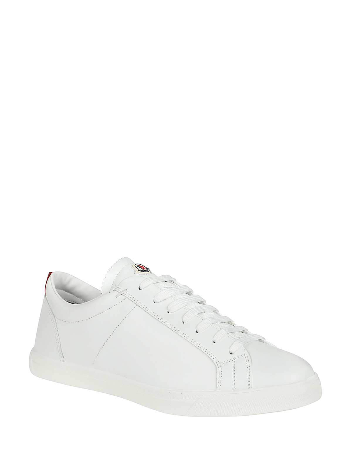 White leather sneakers by Moncler - trainers | Shop online at iKRIX.com ...