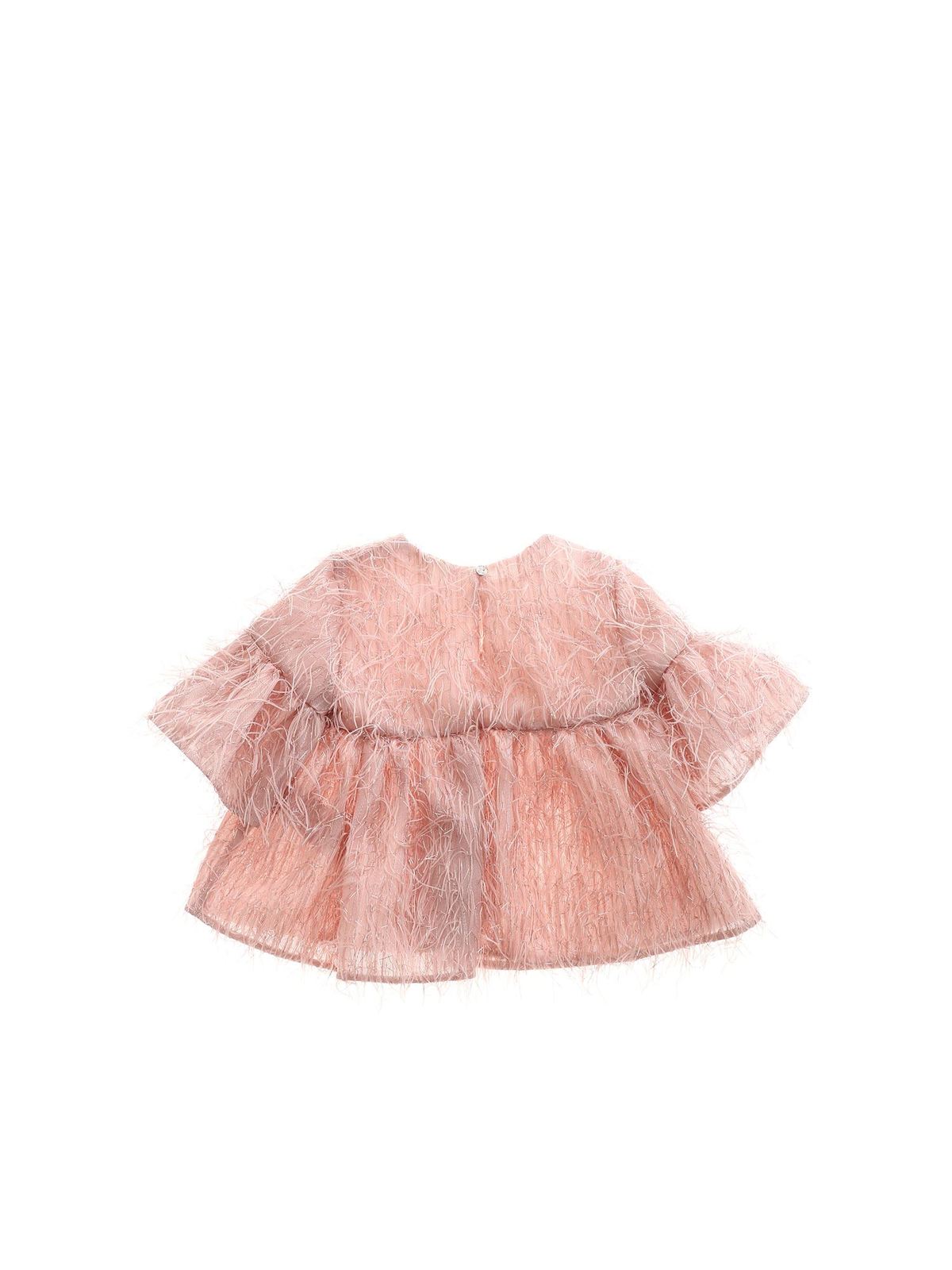 pink organza top