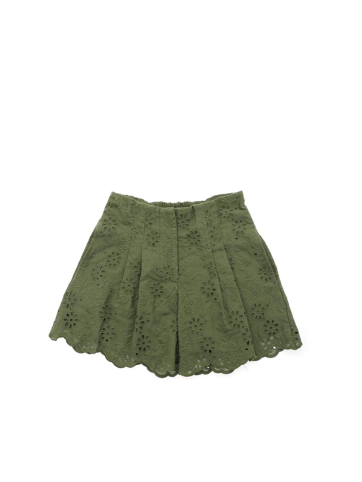 Monnalisa Sangallo Shorts In Green