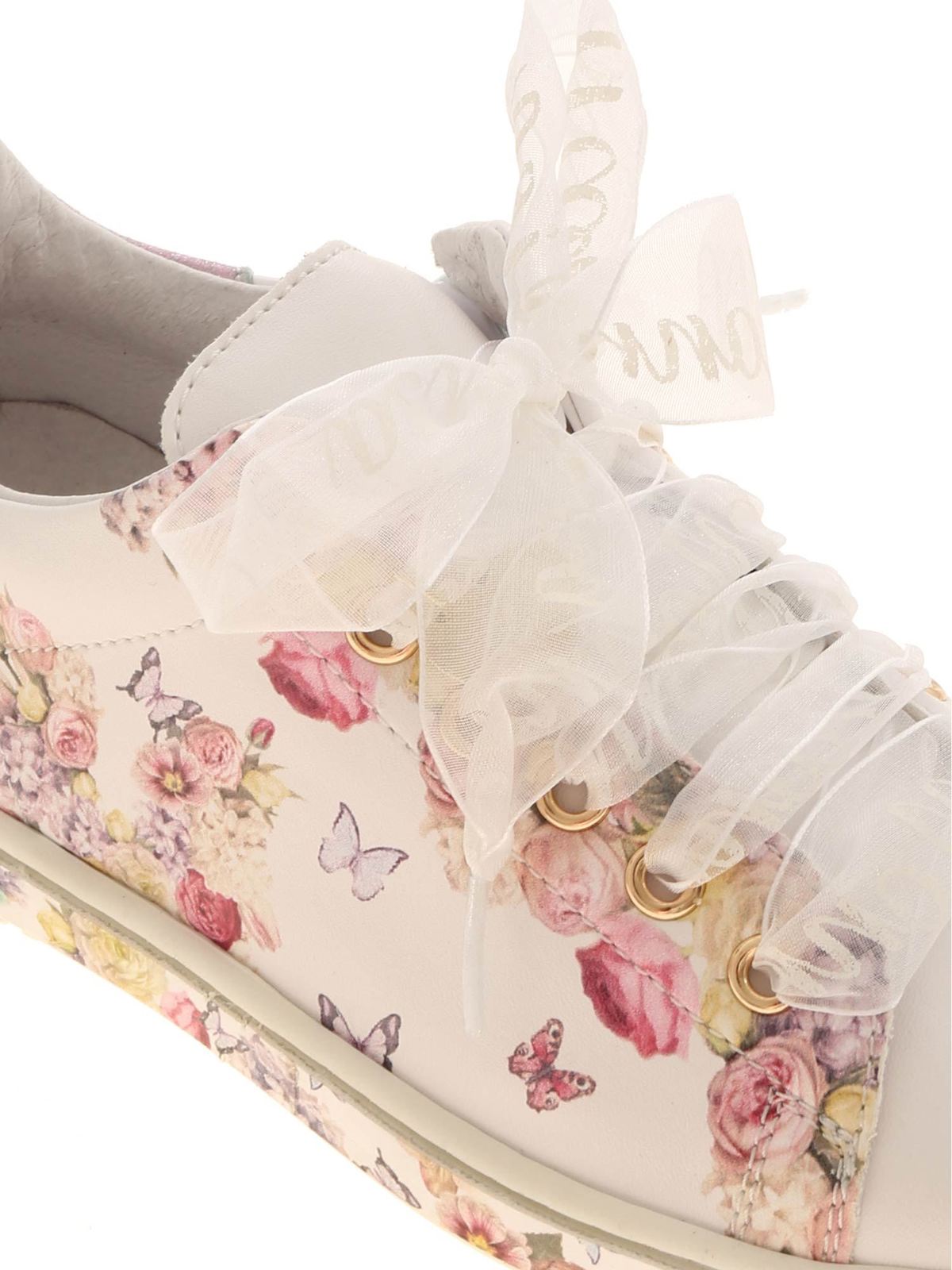 flower print trainers