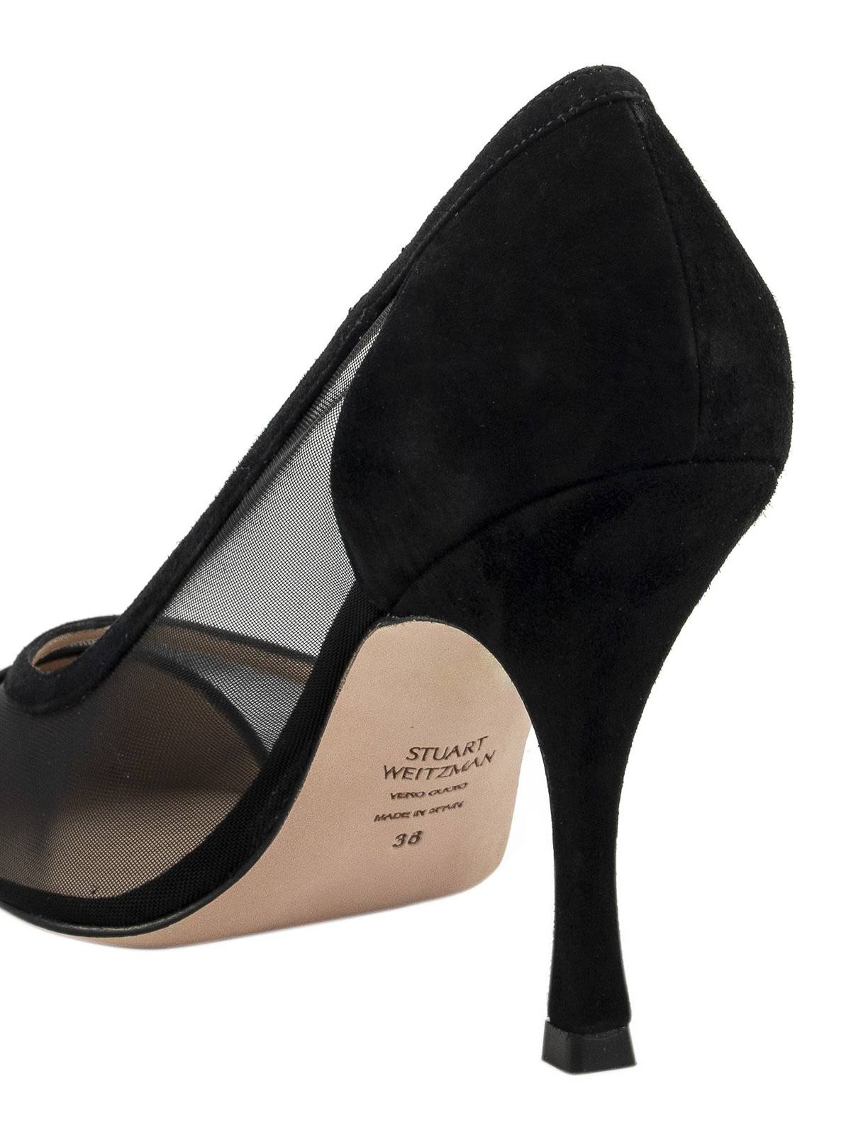 stuart weitzman mesh pump