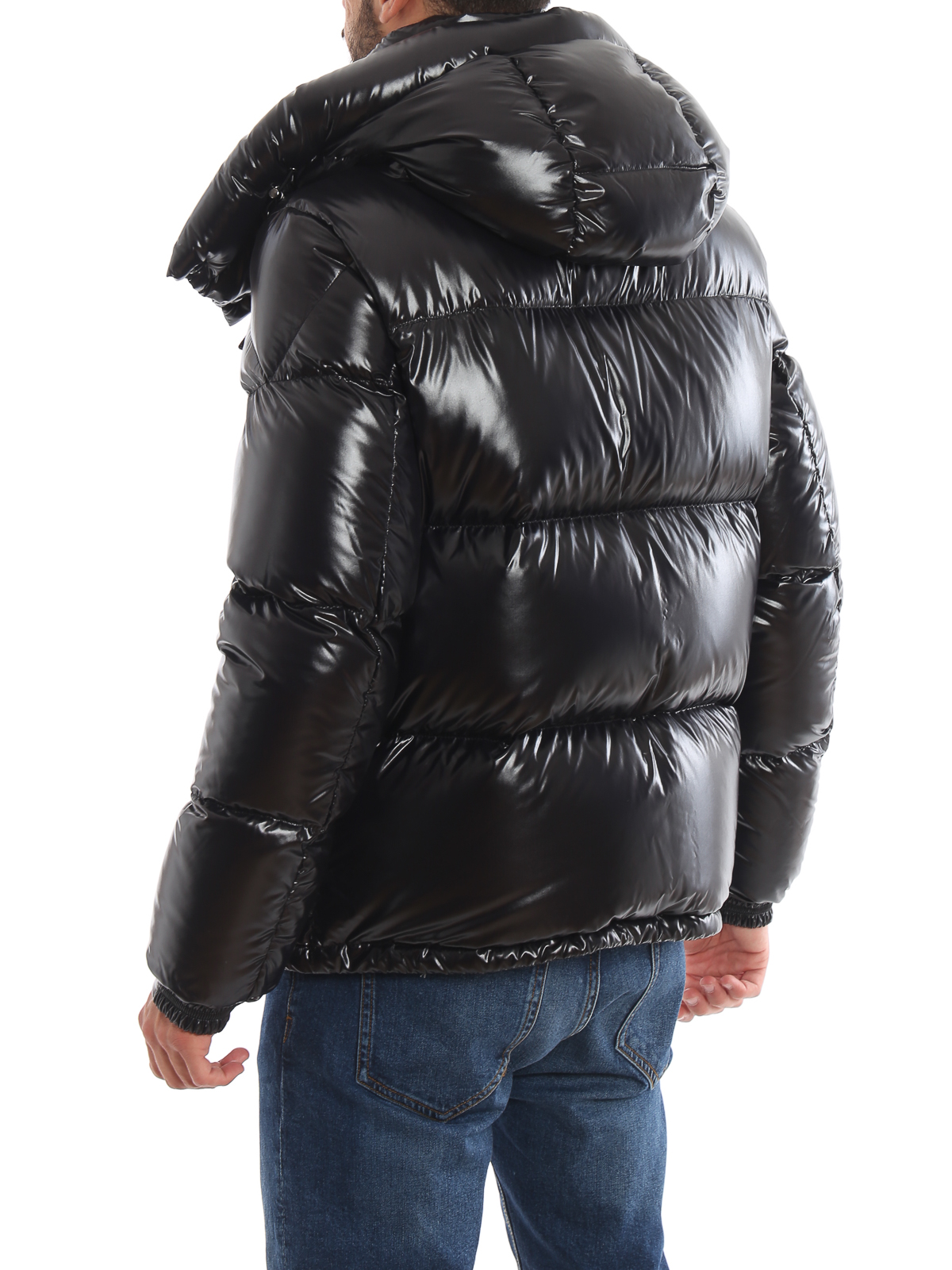 Padded jackets Moncler - Montbeliard lacquered nylon puffer jacket 