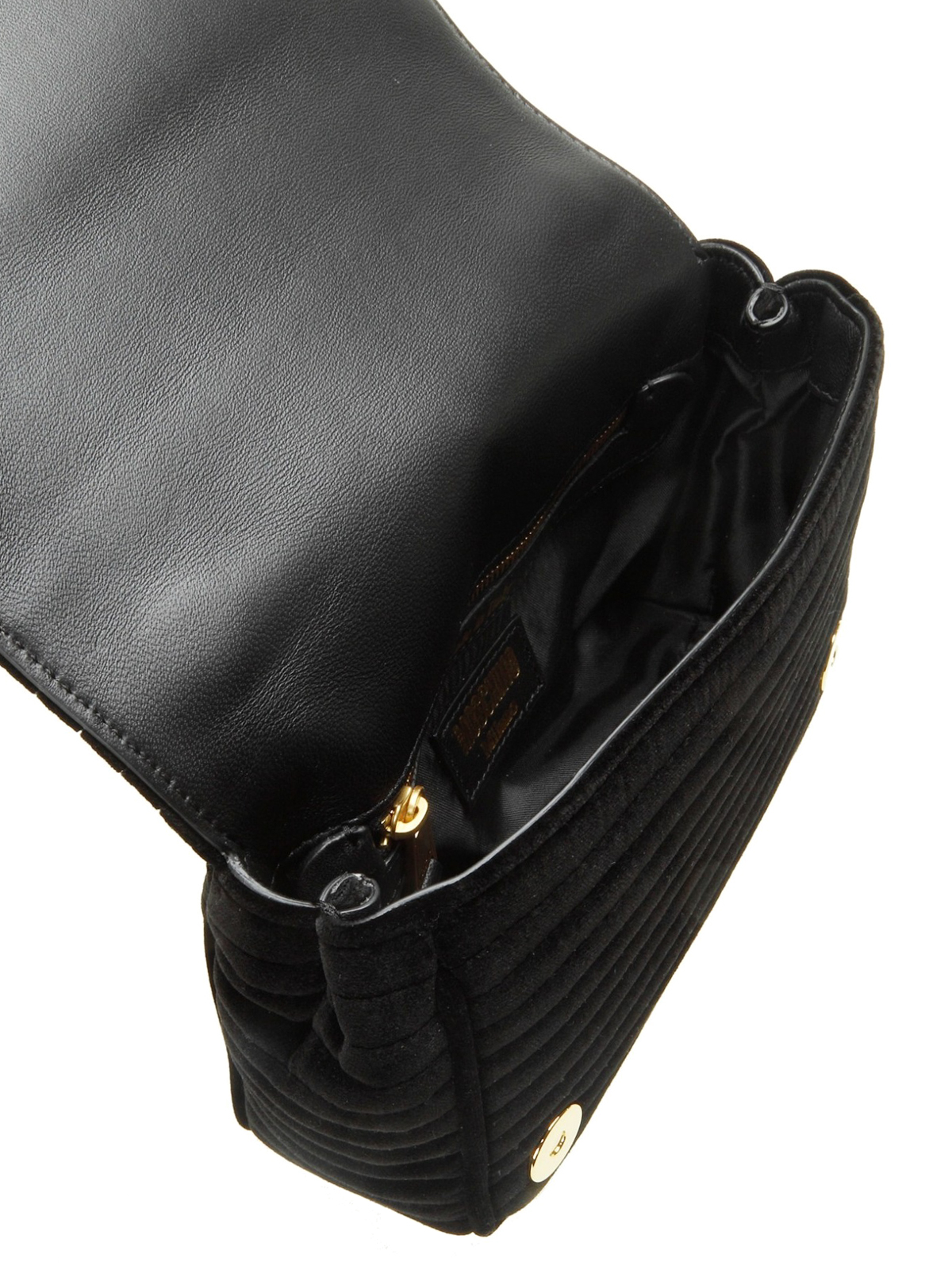 moschino black velvet bag