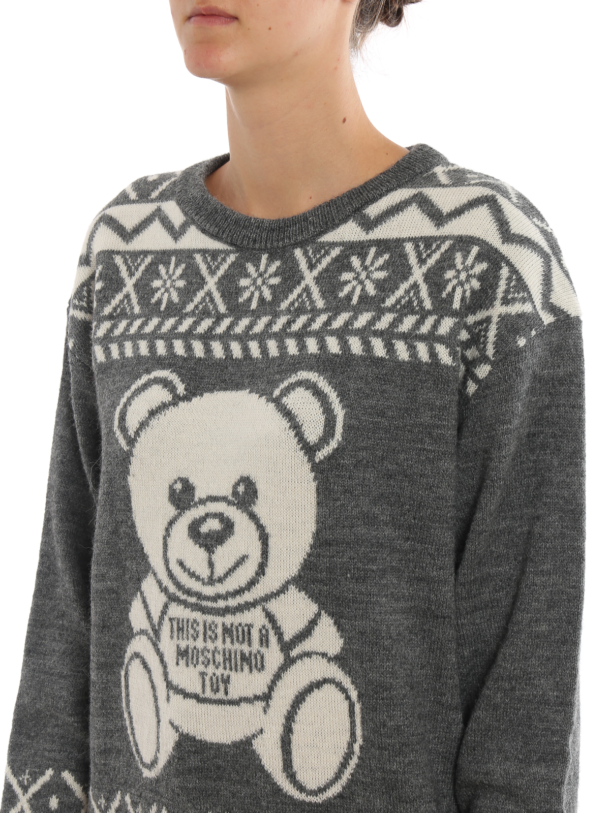 moschino teddy bear jumper mens