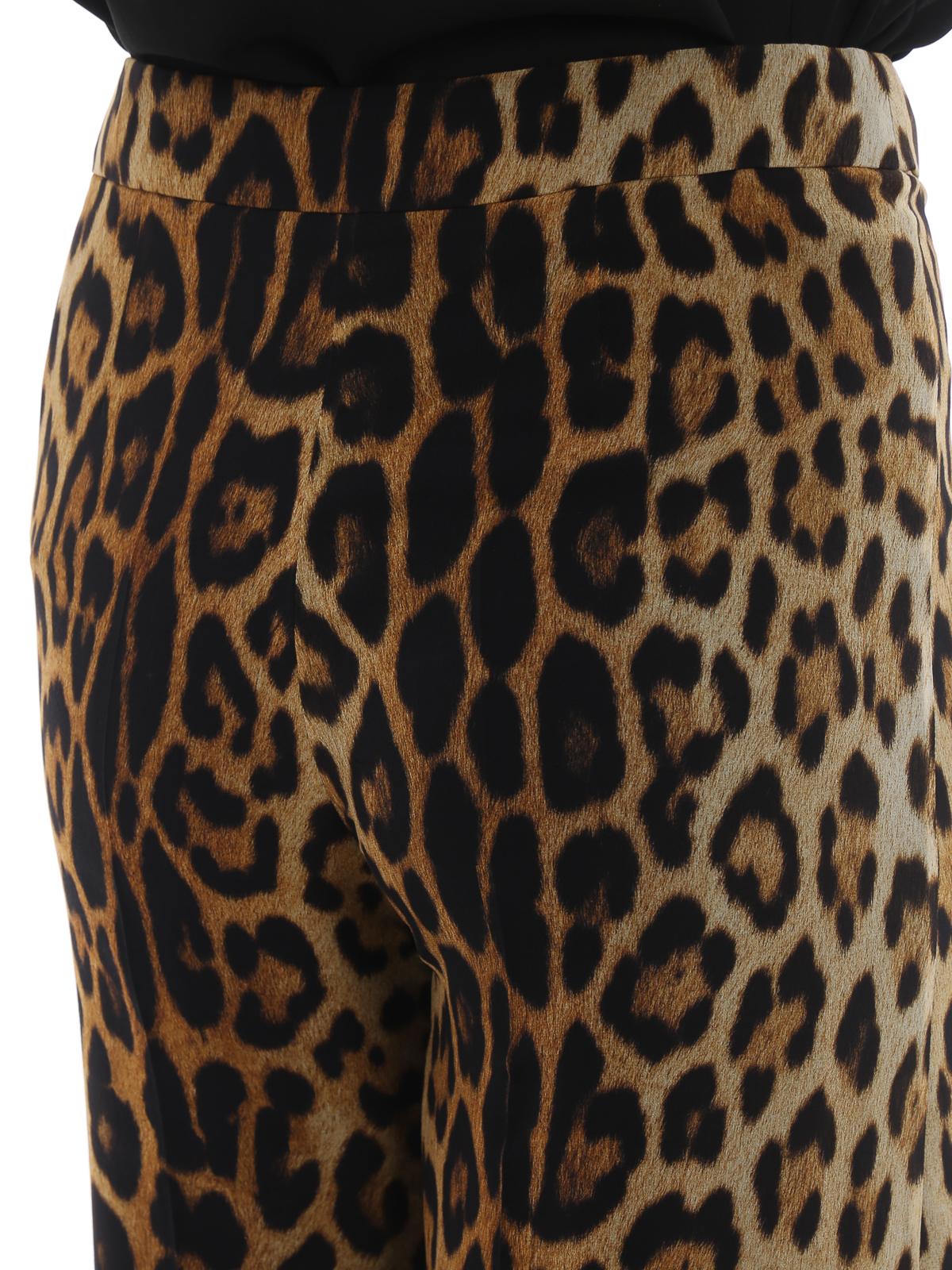 Tailored & Formal trousers Moschino - Leopard print silk chiffon palazzo  pants - J030505561888