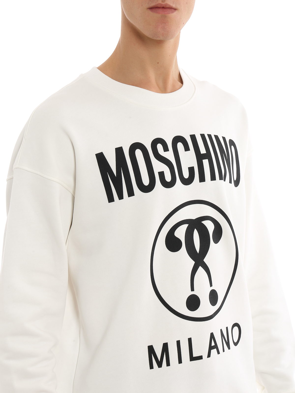 white moschino sweatshirt