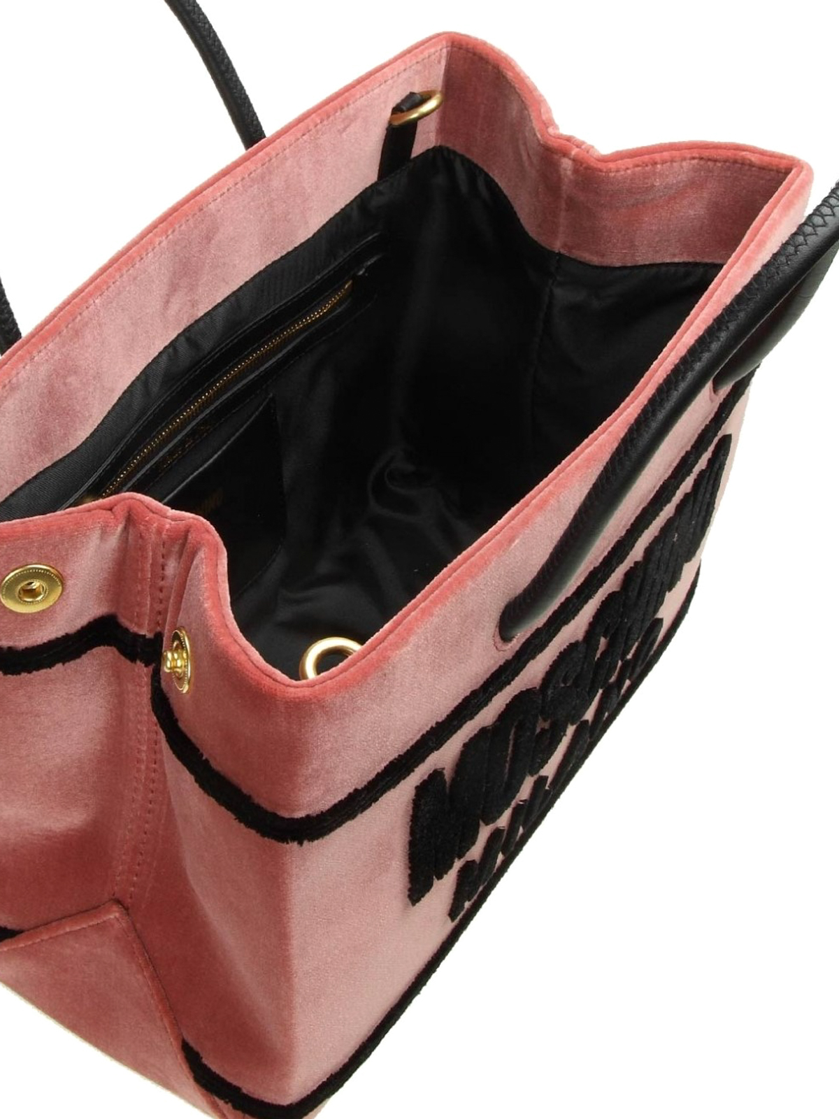 moschino pink velvet bag