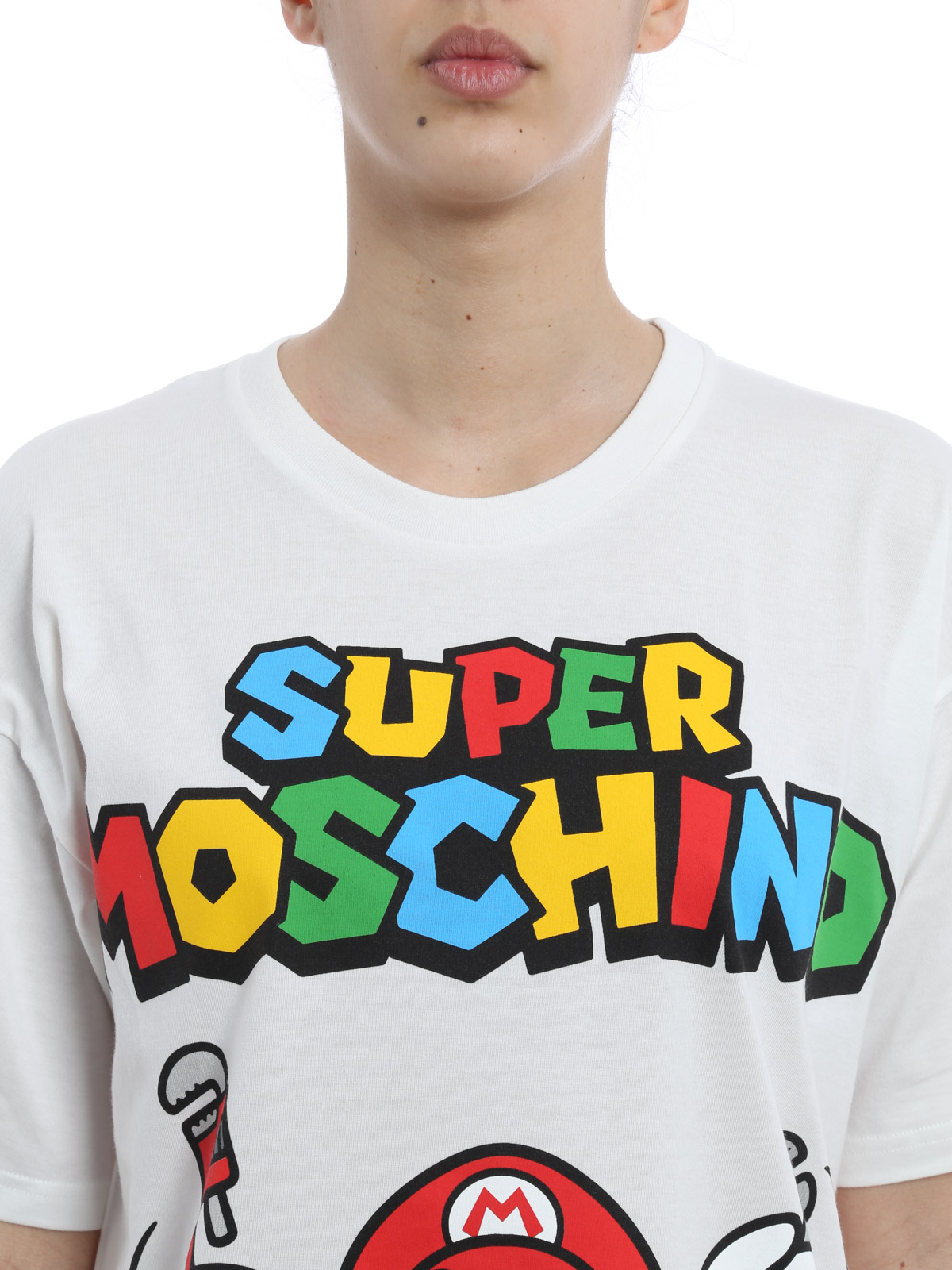 T-shirts Moschino - Super Moschino T-shirt - V07074401002 | iKRIX.com