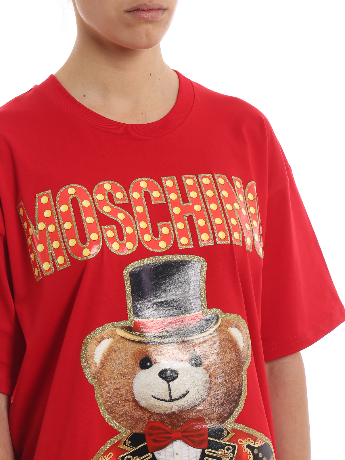 Moschino - Teddy Circus red oversized T 