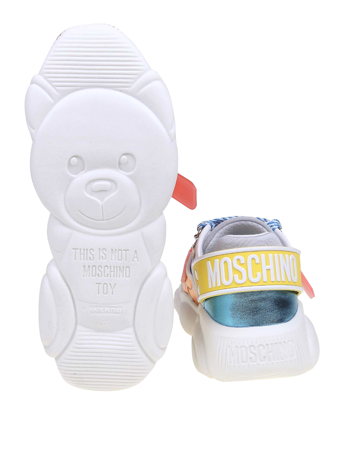 Andere plaatsen koppeling Medic Trainers Moschino - Teddy laminated sneakers - MA15133G0AMC165A