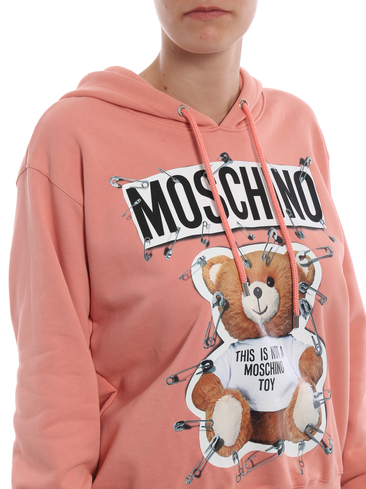 This is not a Moschino toy peach hoodie 