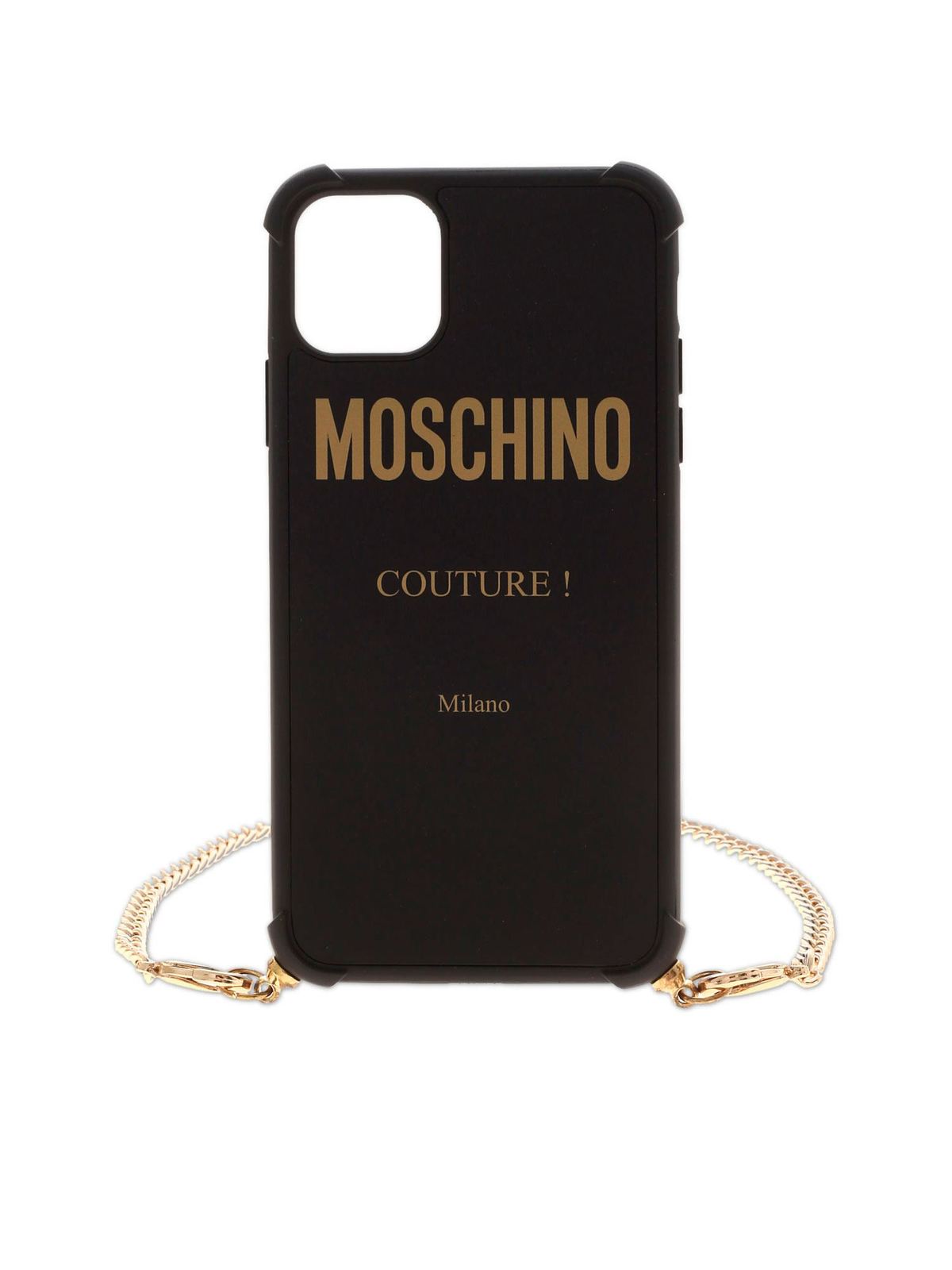 Moschino Iphone 11 Pro Max Black Cover With Moschino L Cases Covers