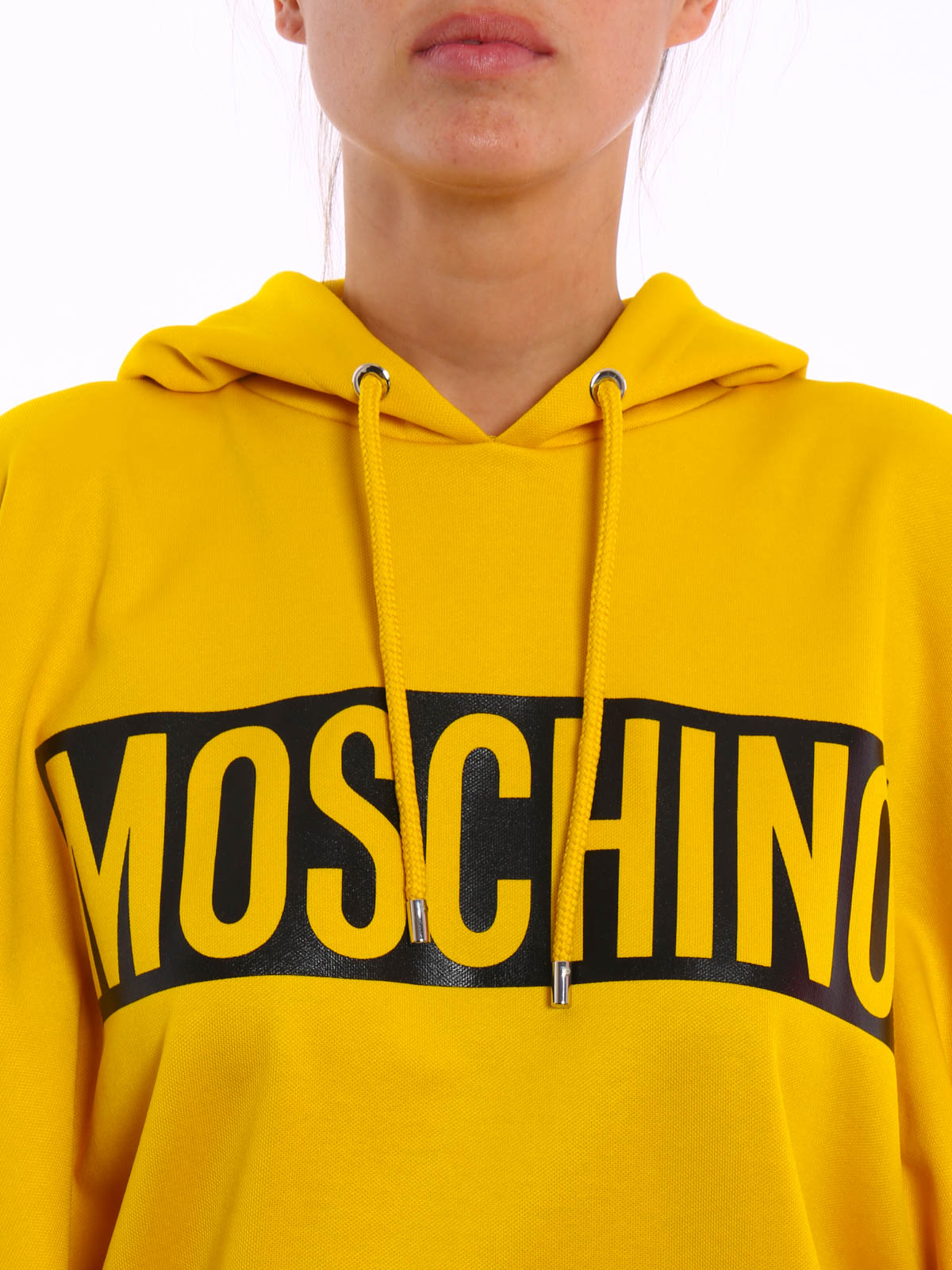 moschino yellow hoodie