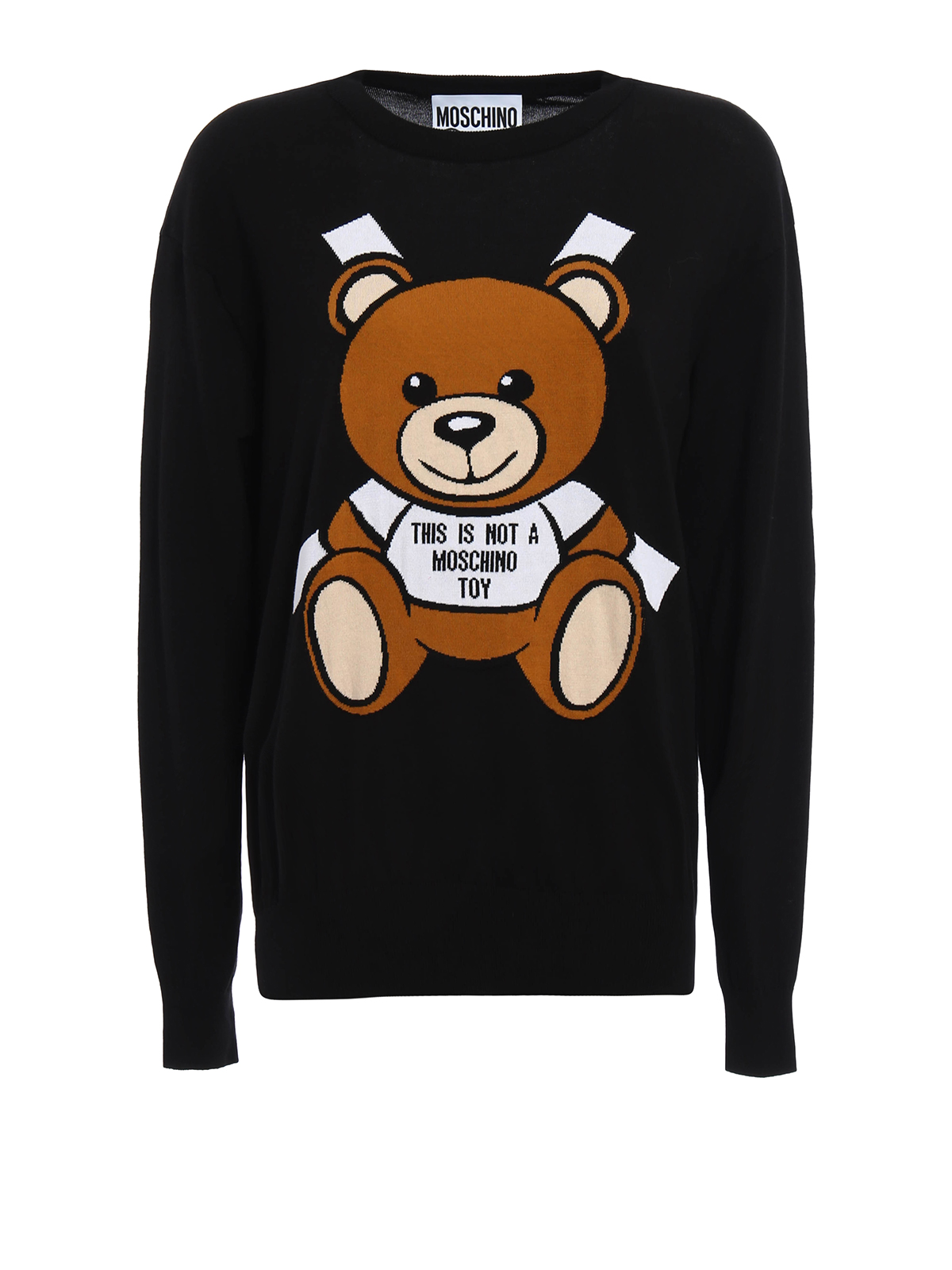 Crew necks Moschino - Bear embroidery sweater - 91704001555 