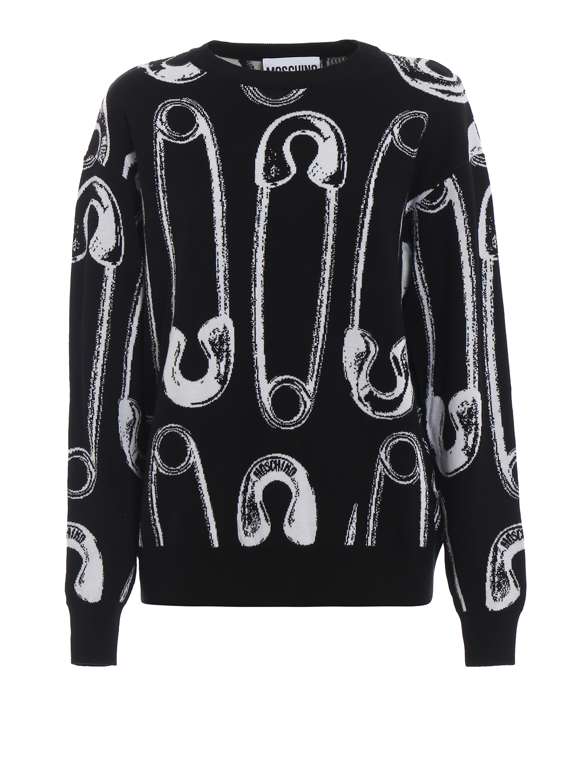 moschino safety pin sweater