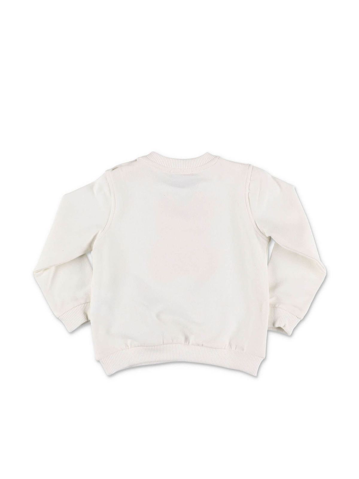 white teddy sweatshirt