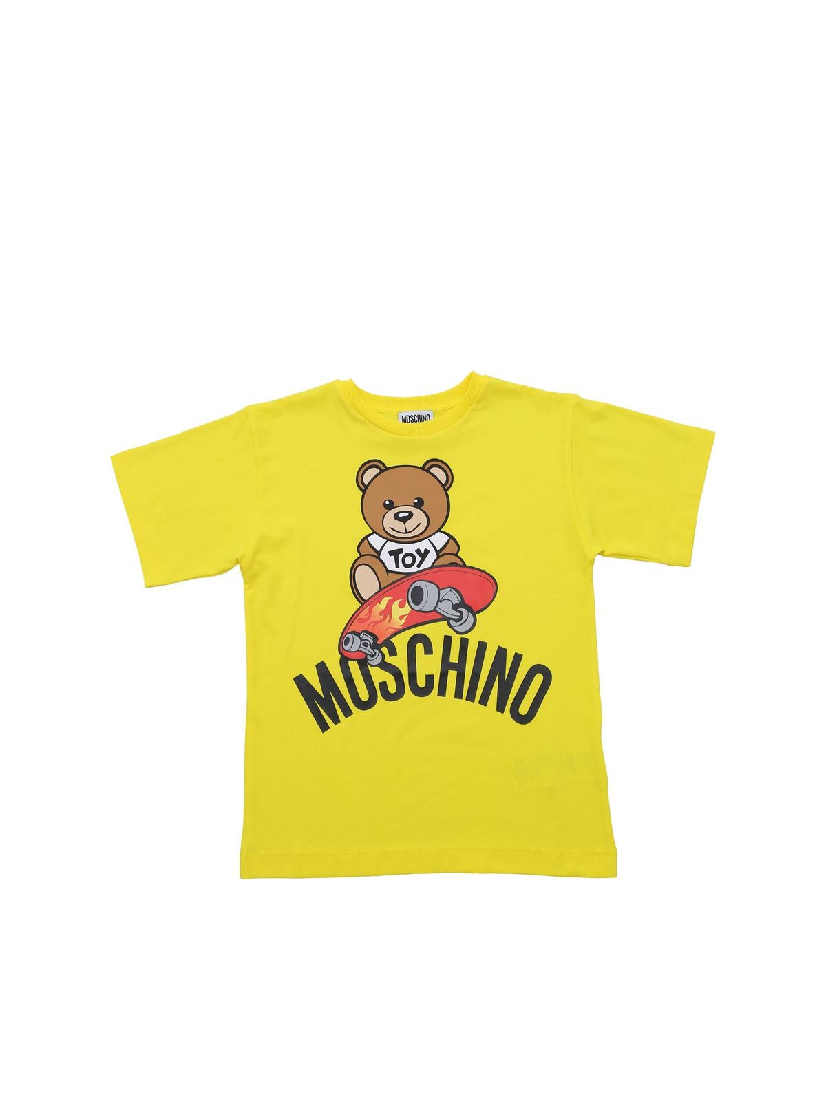 yellow moschino shirt