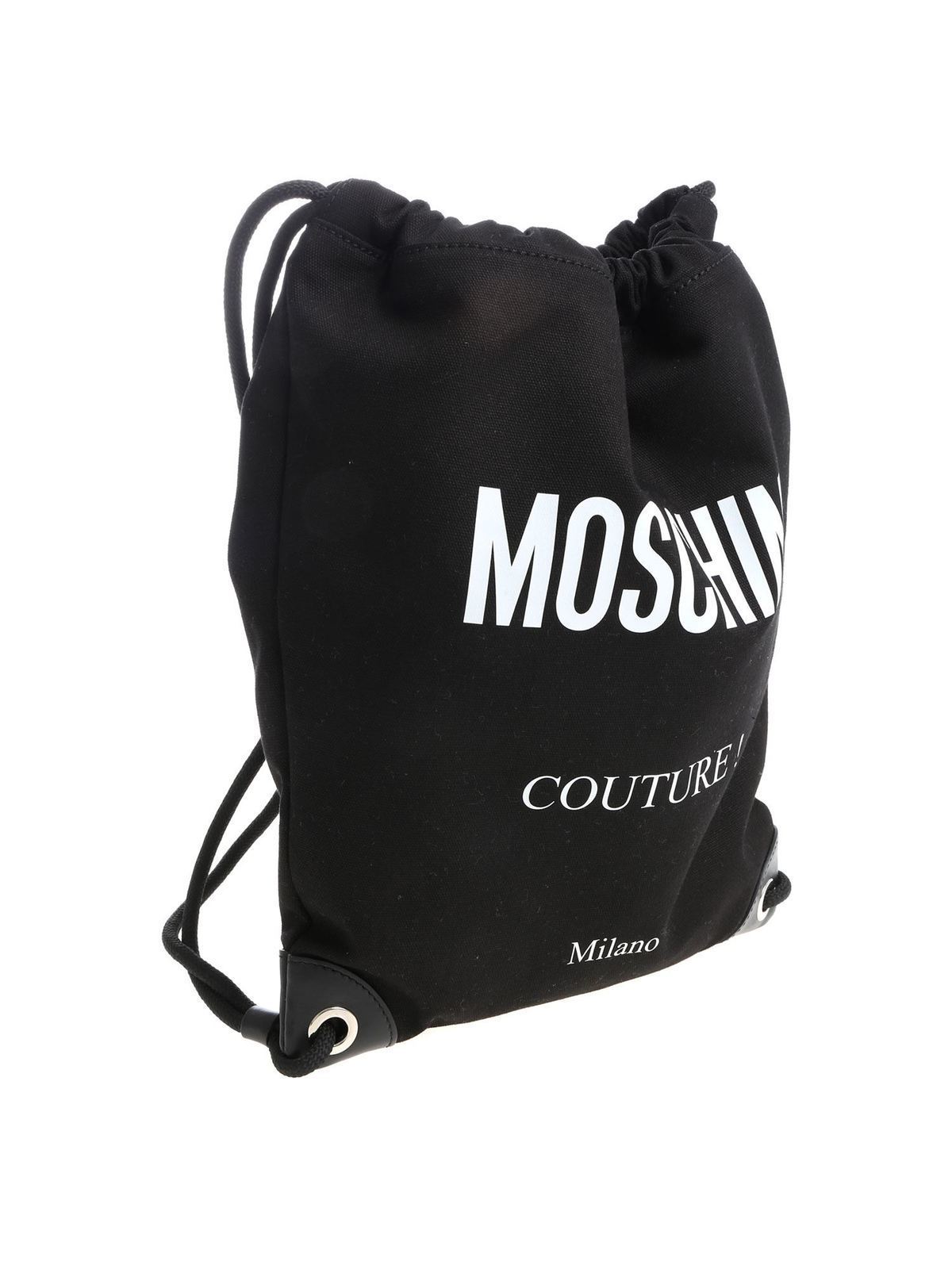 moschino drawstring bag