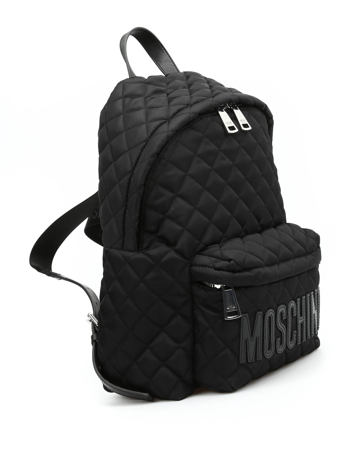 moschino quilted backpack