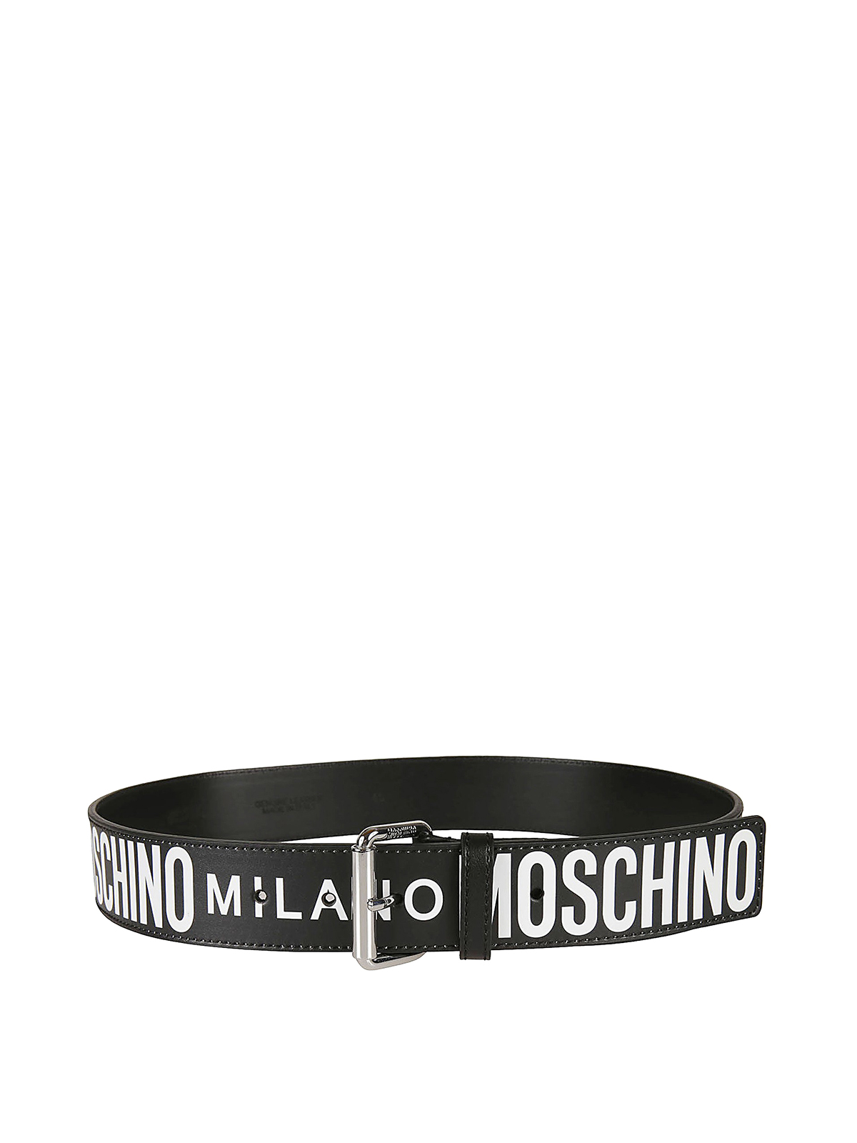 white moschino belt