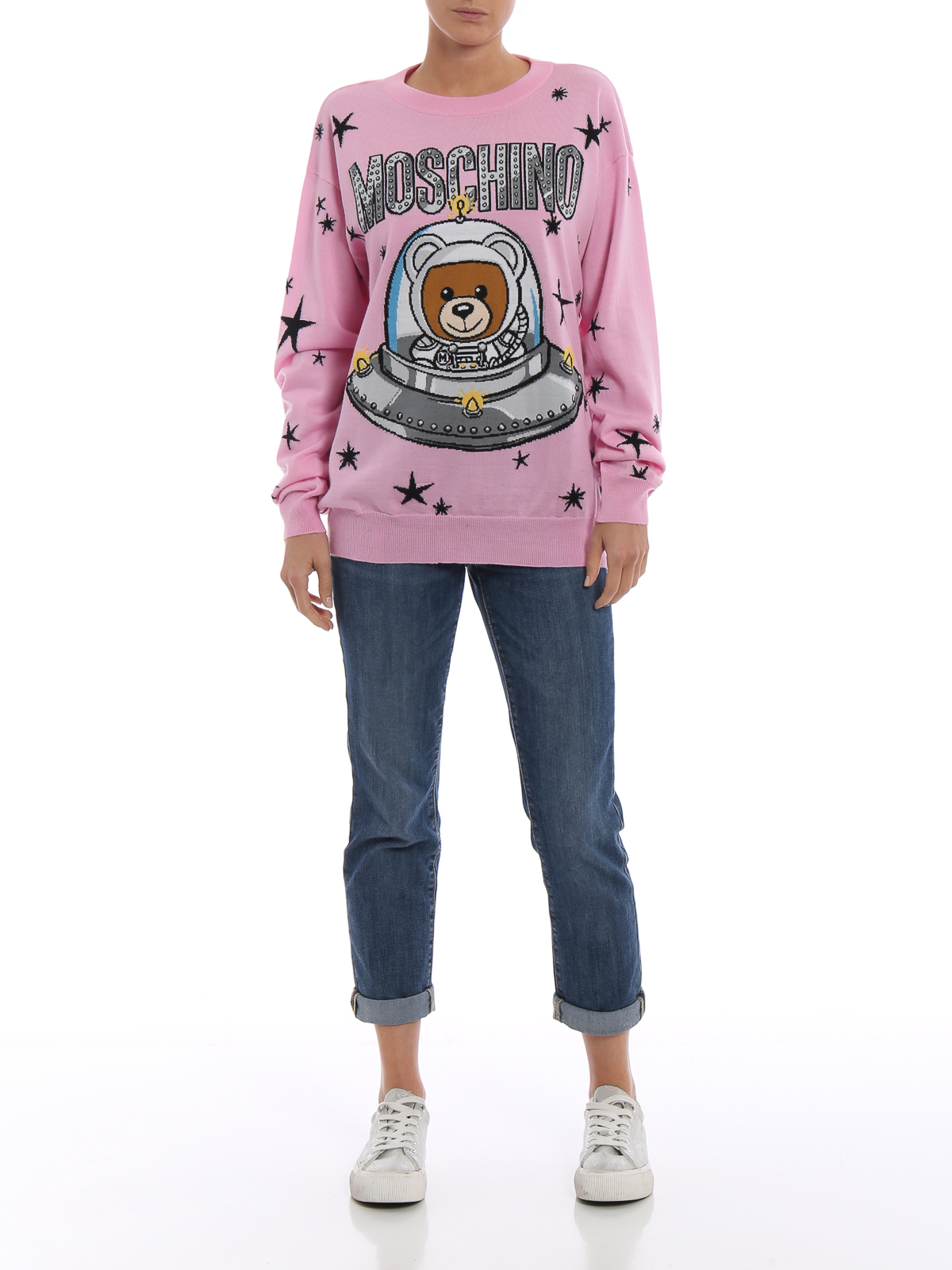 pink moschino jumper