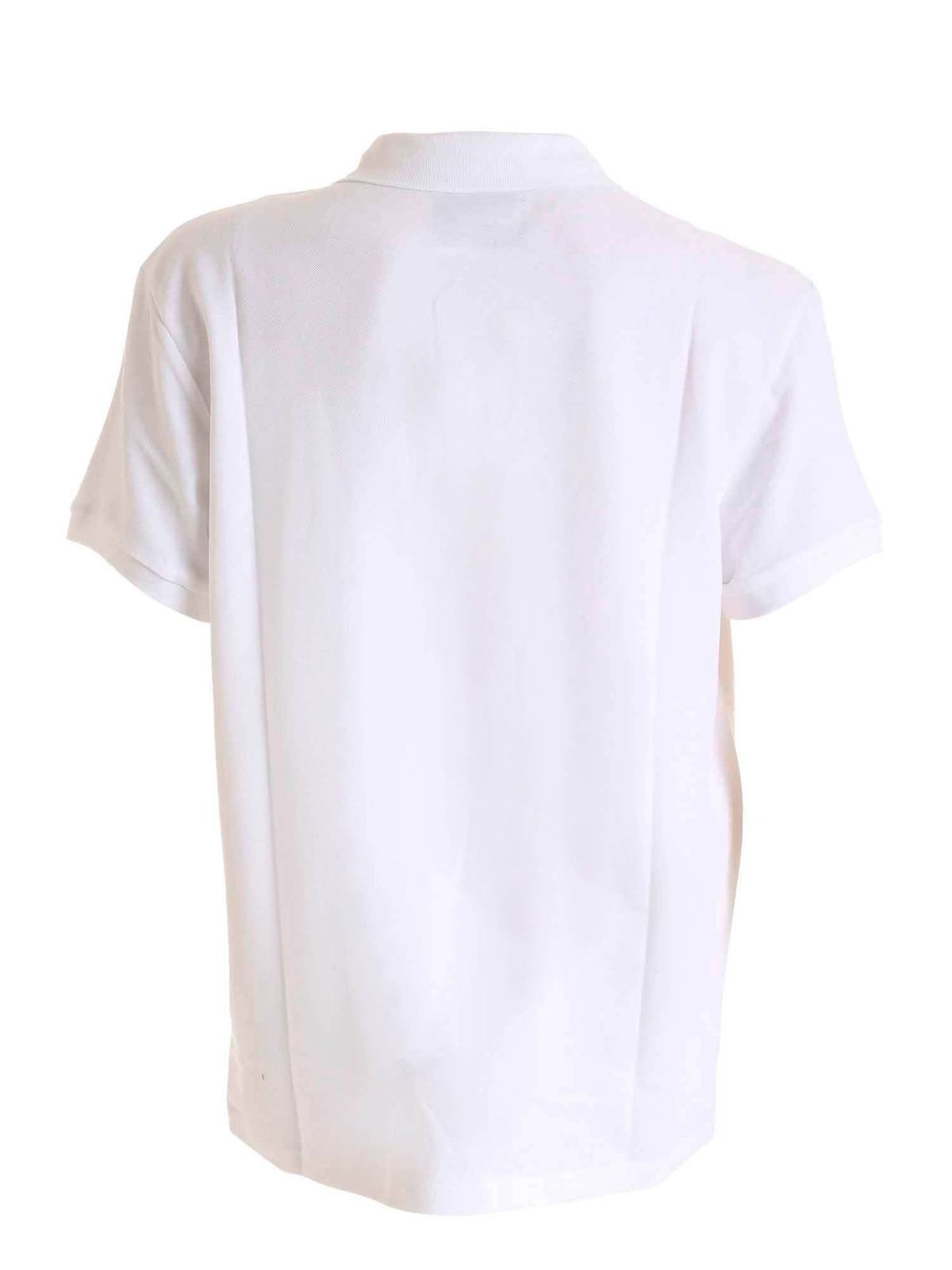 moschino white polo shirt